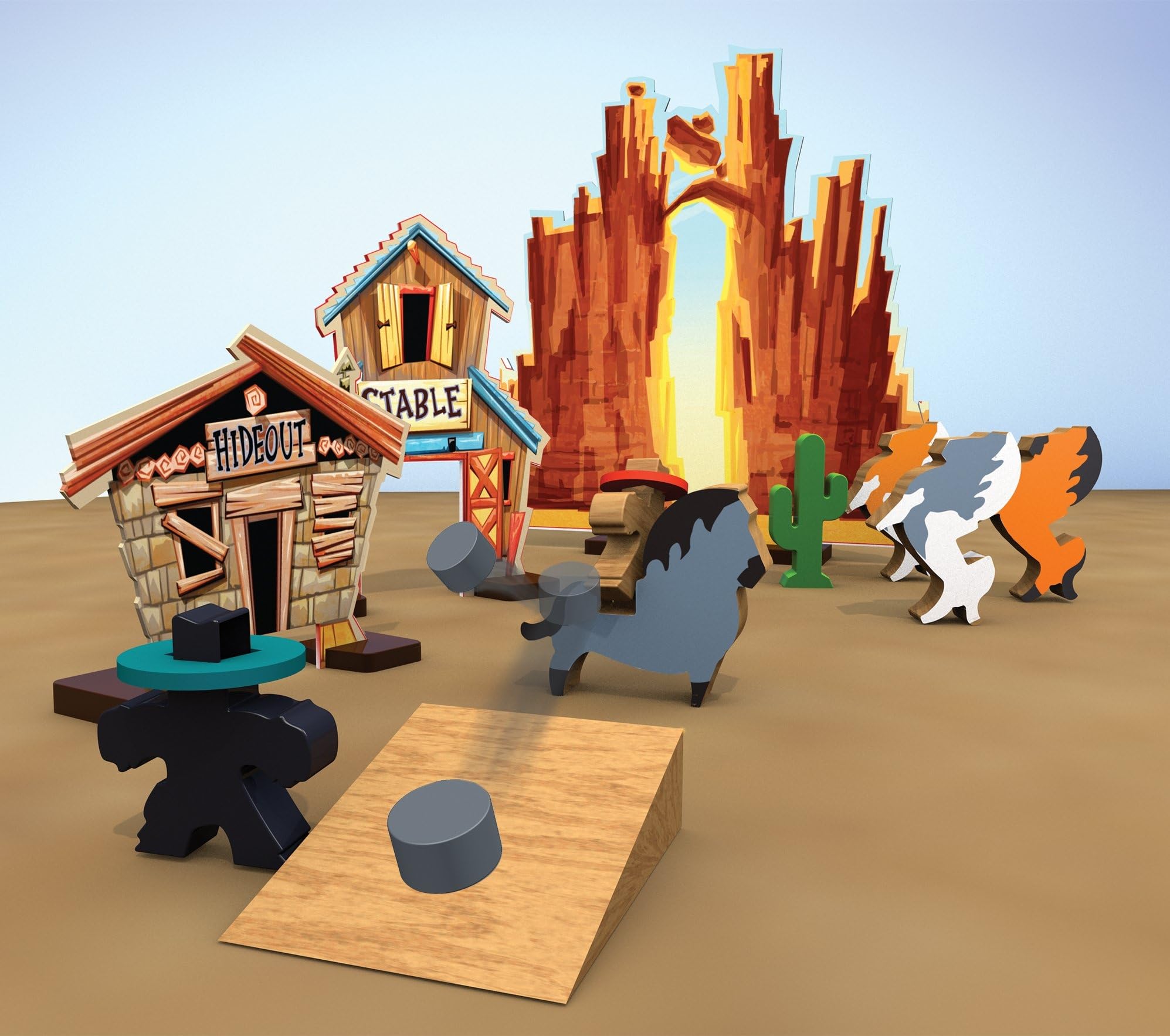 Asmodee Pretzel Games | Flick'em Up! - Extension Stallion Canyon | Jeu de société | À partir de 8 Ans | 2 à 10 Joueurs | 45 Minutes