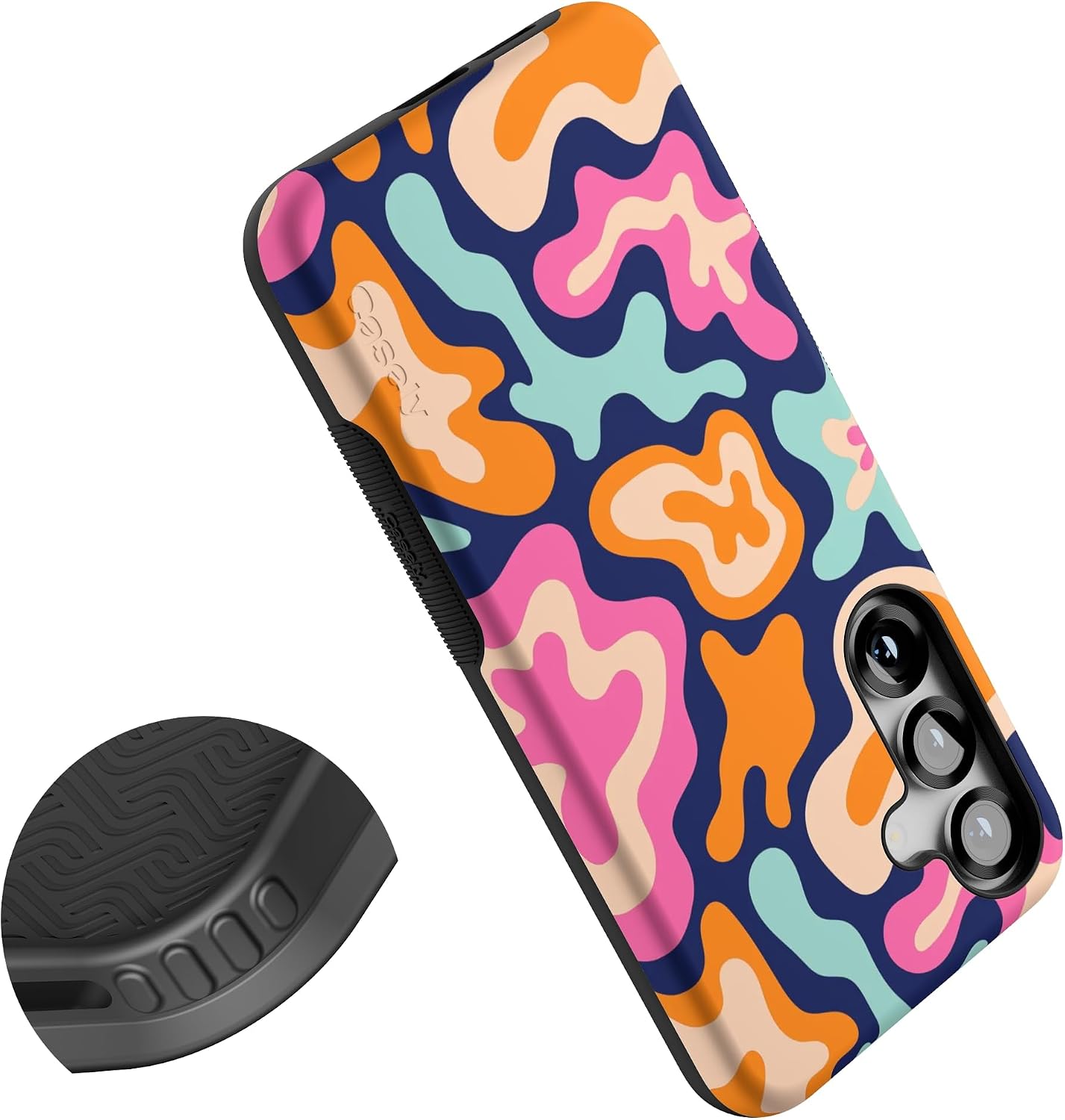 Casely Galaxy S25 Plus Case | Midnight Color Splash | Abstract Retro | Bold Protective Design | Compatible with MagSafe