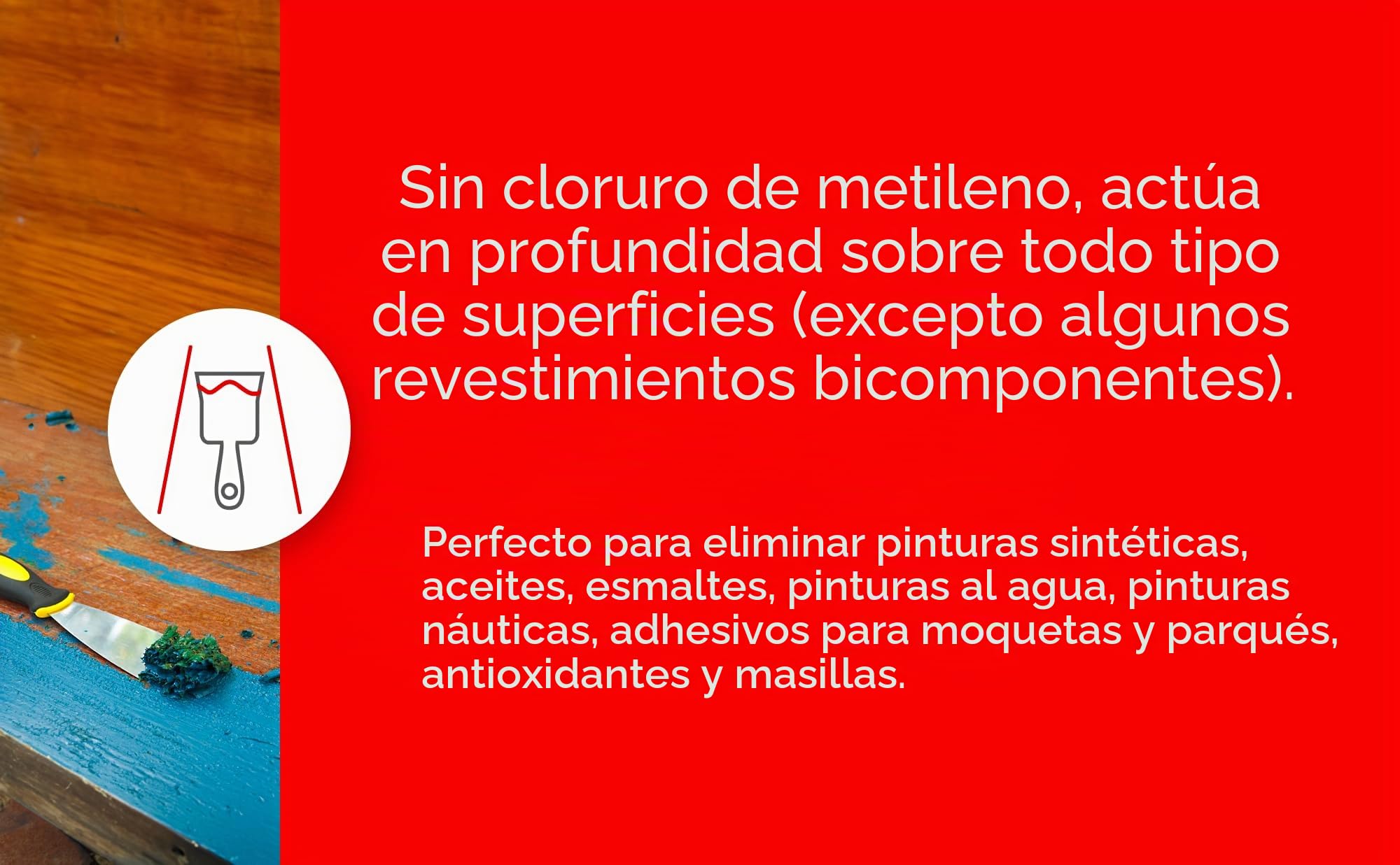 Magazzini GM SVERNIGEL, Quitapintura en gel universal ideal para hierro, madera y paredes, rápido y eficaz, NO CORRE, 750ml (2)