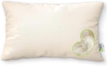 Bean Products Organic Kapok Pillow & Pillowcase, Travel & Toddler, 13"x18"