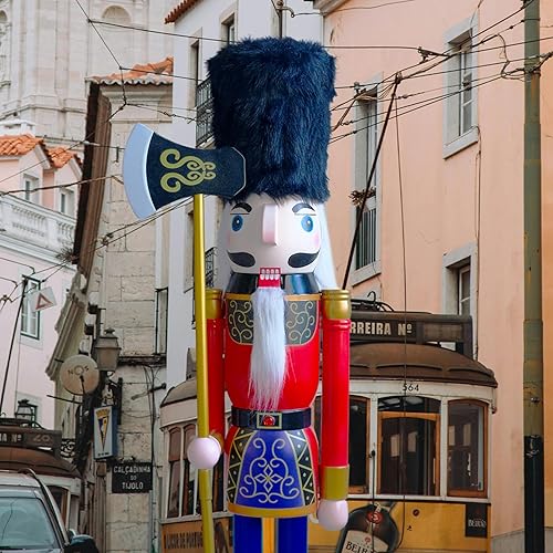 6 Feet Giant Red Wooden Nutcracker Soldier (6 feet, Soldier K12)