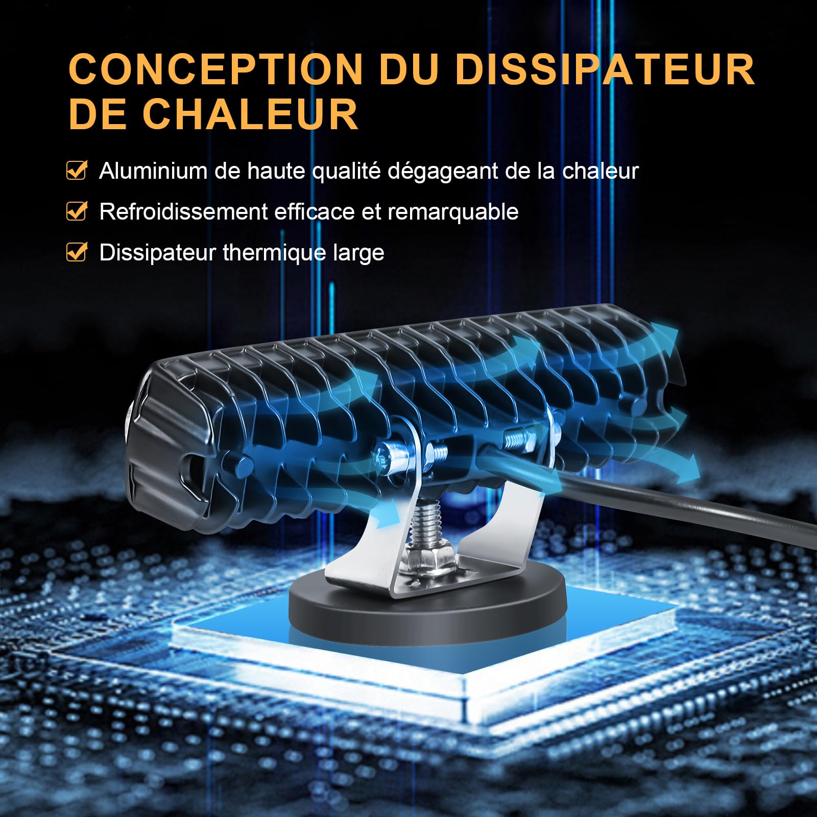 Lot De 2 Lampes LED 30W Pour Chariot Élévateur – Lumière D'Avertissement Rouge – 12-80V – Ultra Puissante & Étanche IP68