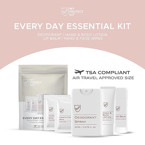 Miniatura 3 de Artículos esenciales de viaje aprobados por la TSA para hombres y mujeres – Kit de higiene con artículos de tocador para uso diario – El juego