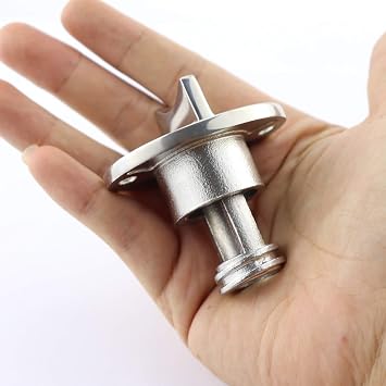 Heavy Duty 316 Stainless Steel Boat Marine Garboard Drain Plug Kit with Screws & O Ring for 1 Inch(25.4MM) Hole 3/4IN(18.7MM) Thread O.D.Plumbing Fittings