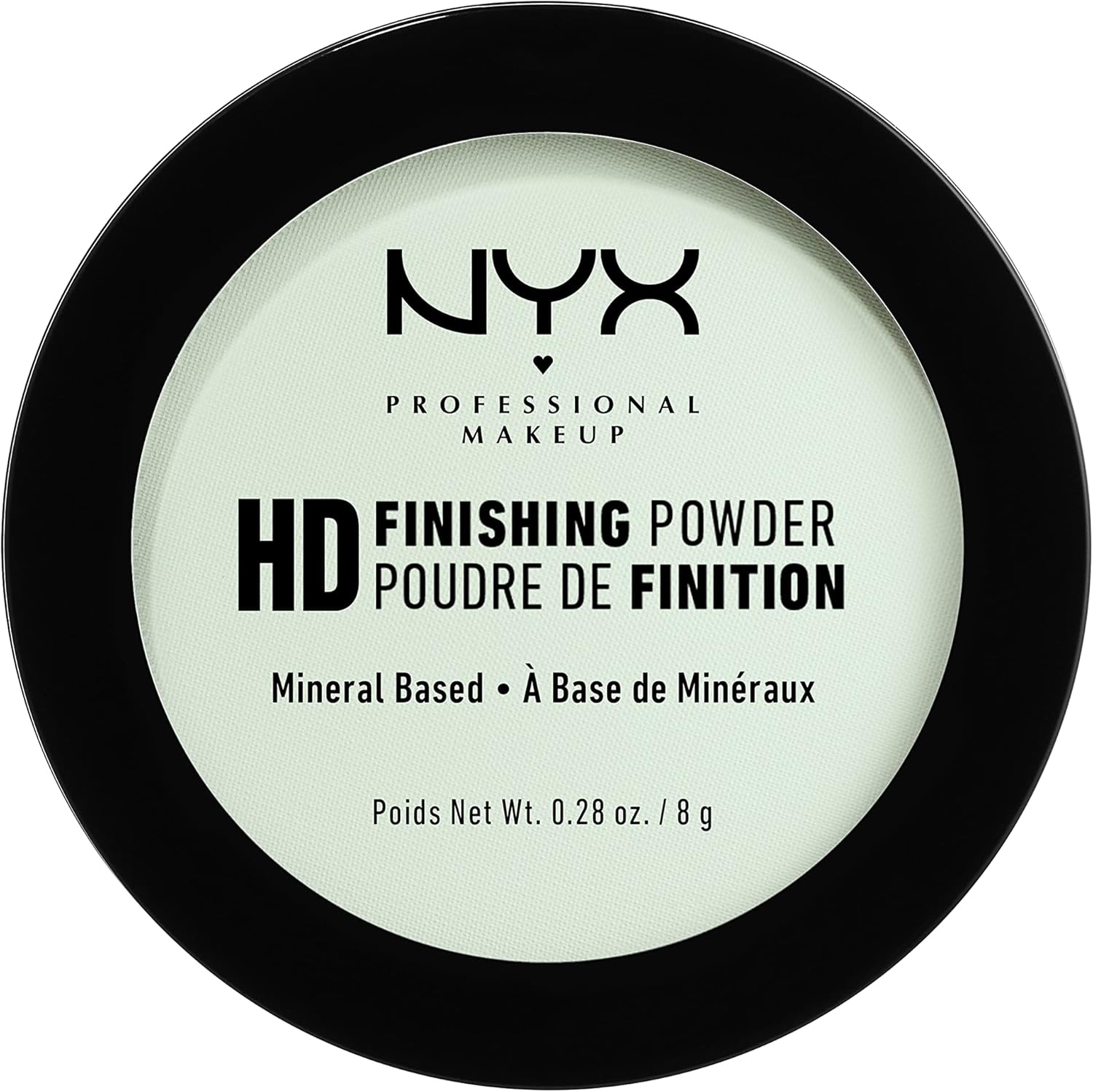 NYX Professional Makeup High Definition Finishing Powder, geperst poeder, perfecte huid, matte afwerking, olieabsorberend, veganistische formule, kleur: mintgroen
