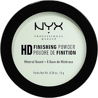 NYX PROFESSIONAL MAKEUP HD Finishing Powder, Pressed Setting Powder - Mint Green