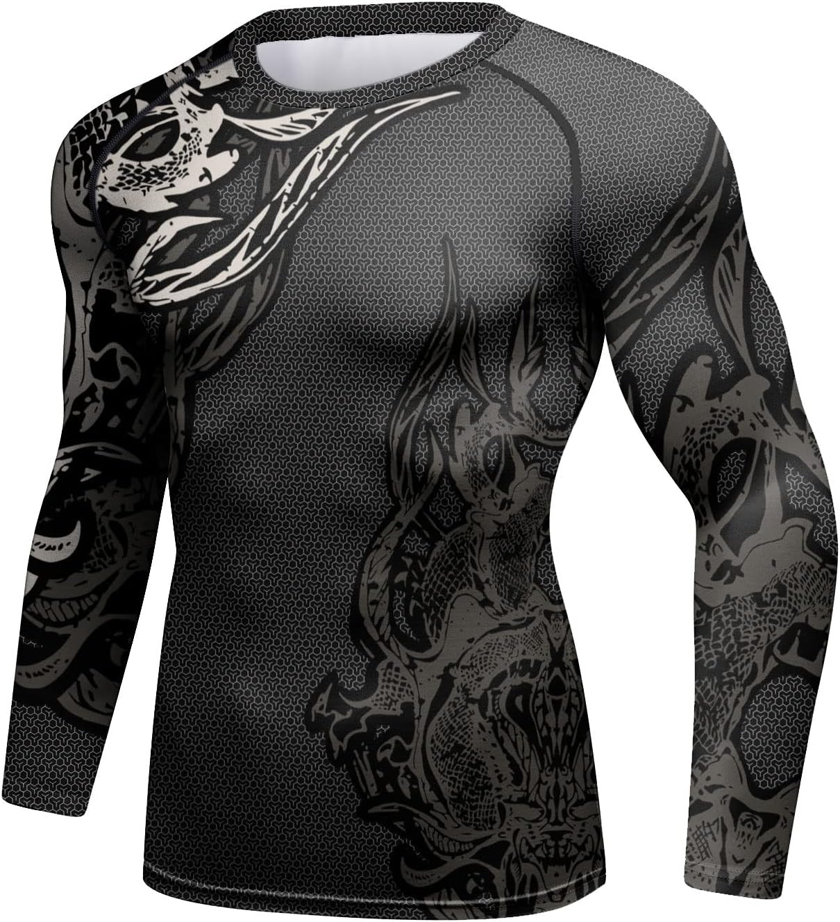 Men’s Workout Compression Long Sleeve Shirts & Base Layer Pants Set Fitness Running Suits Sports Top & Bottom Sets