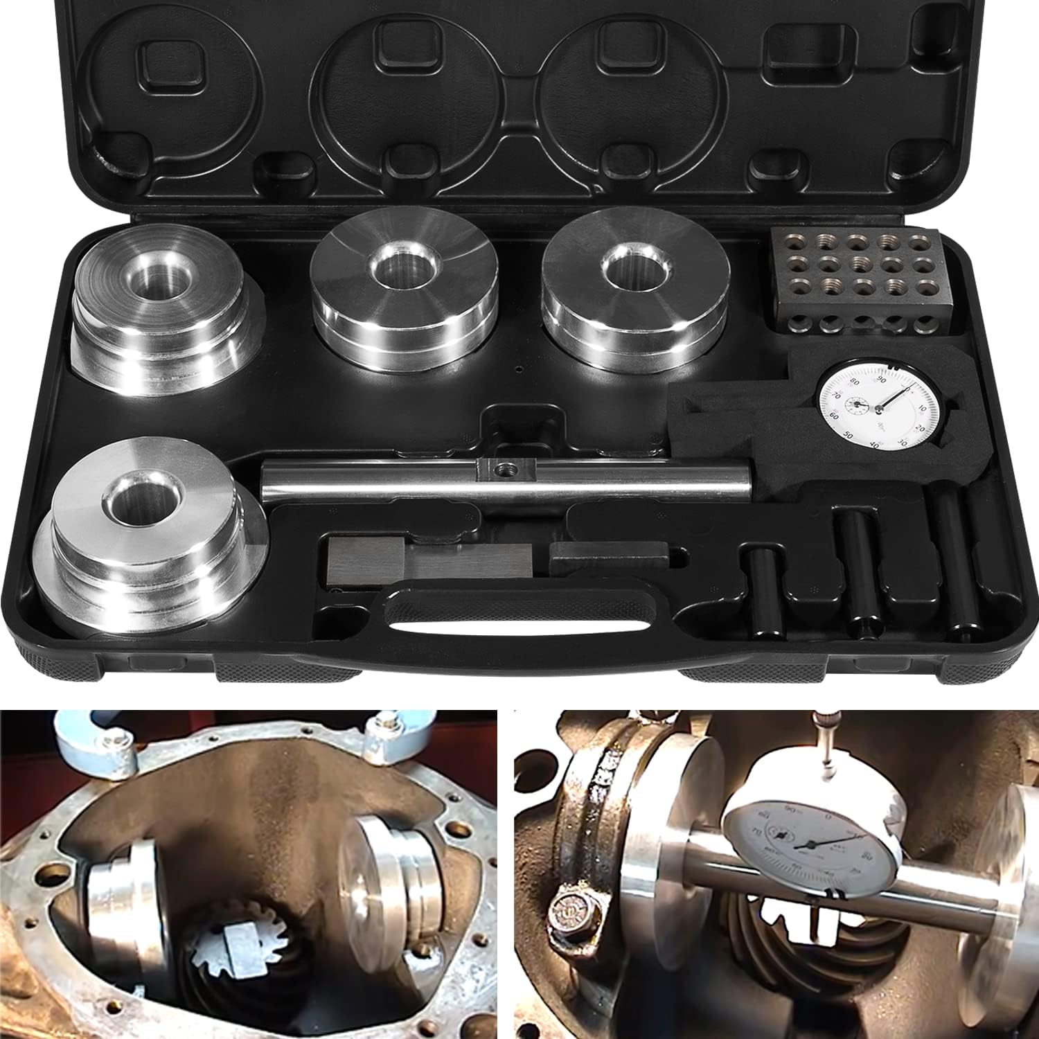 11001 Differential Pinion Depth Checker Tool Kit For Ford 9”, 7.5", 8.8", 8”, GM 1014 Bolts