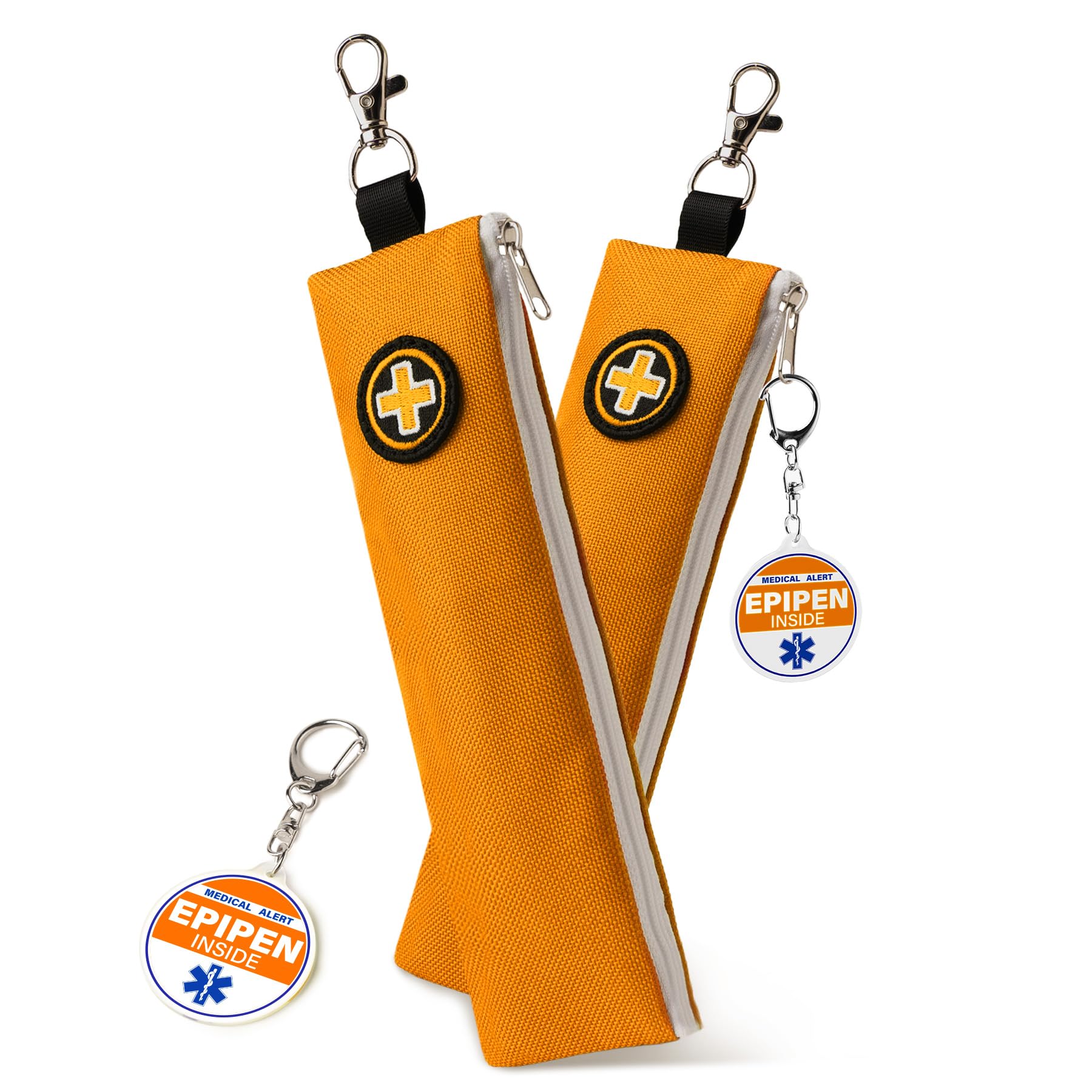 Insulated Epipen Carry Case, Slim Epi Pen Carrying Case for Allergy Medicine with Keychain Clip – Durable and Heat-Resistant EpiPen Holder for Kids and Adults, Travel Friendly