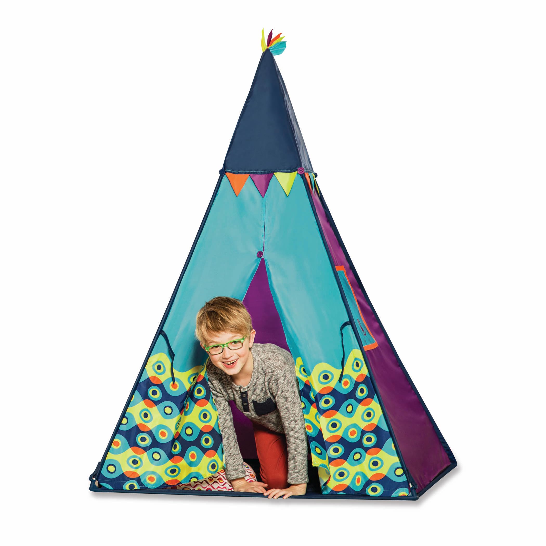 B. toys Tenda da gioco Starry Sky con luce incorporata, blu, Set da 11