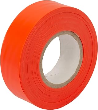 Allen Company High-Vis Flagging Tape, 150 Foot Roll 45 Orange