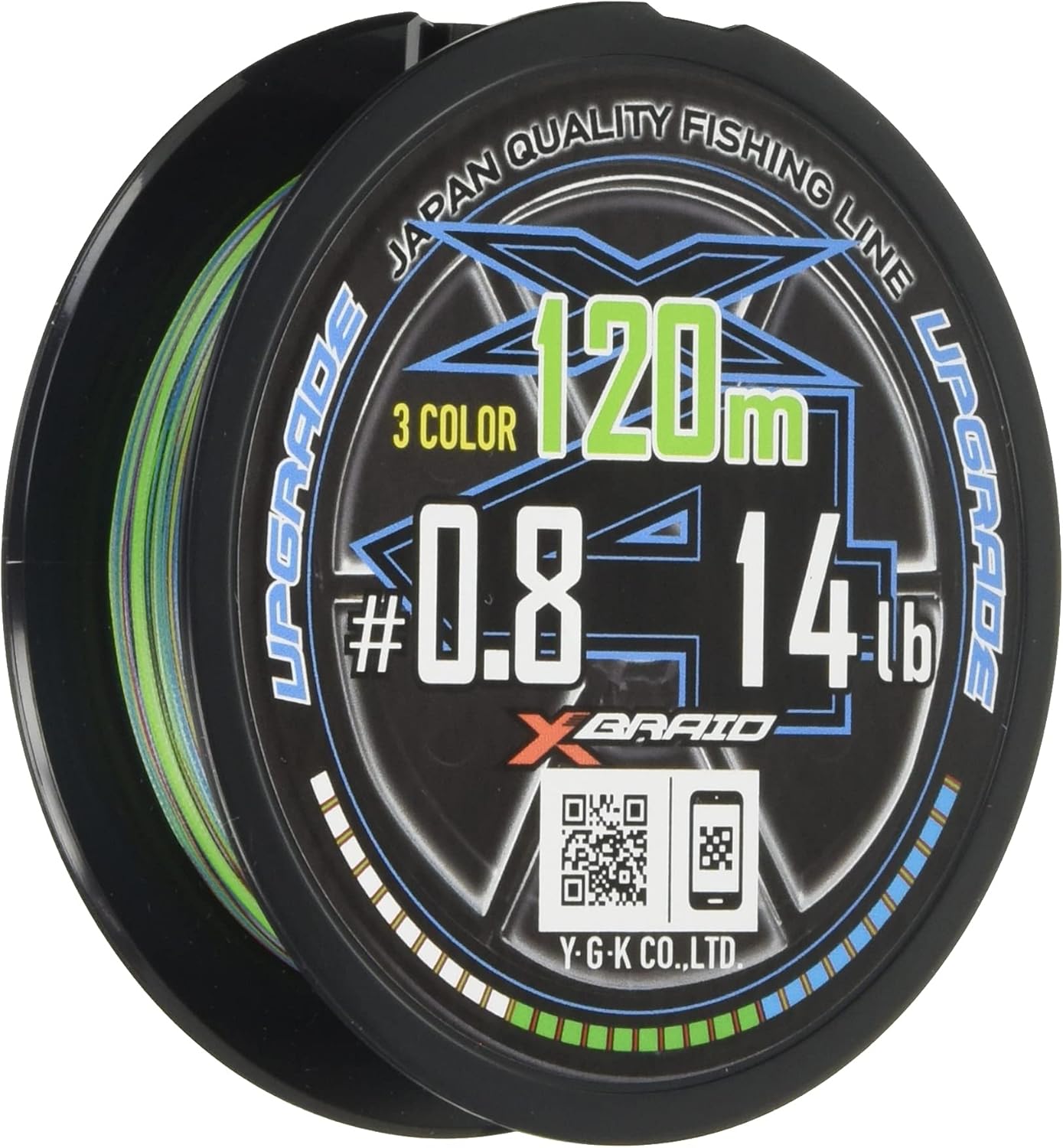 X-Braid Upgrade X4 3 Colors 120m Size 0.8 14lb