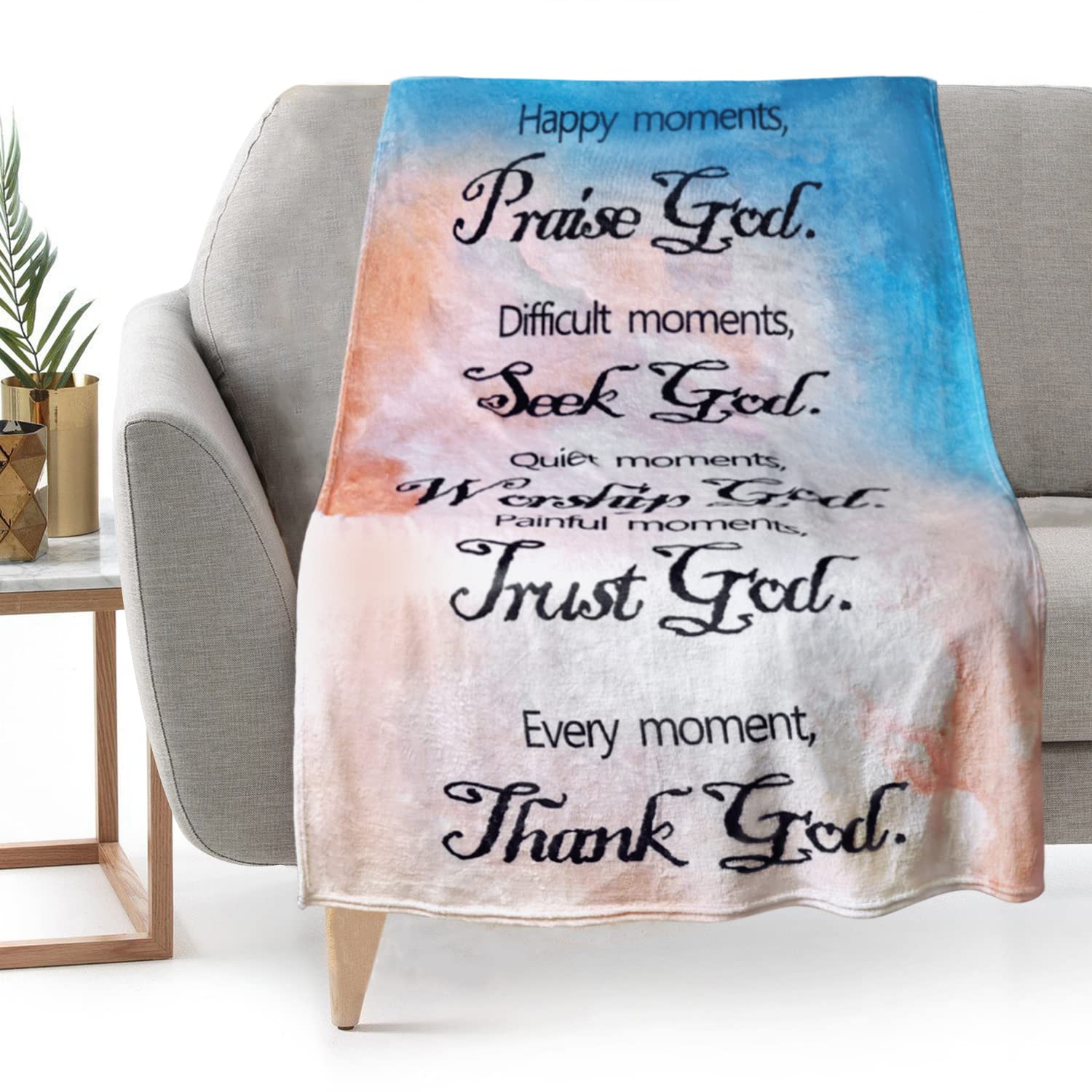 Prayer Blanket Inspirational Spiritual Religious Christian Gifts for Women  Sympathy Gift Get Well Healing Compassion Throw Blanket : Amazon.ca: Home