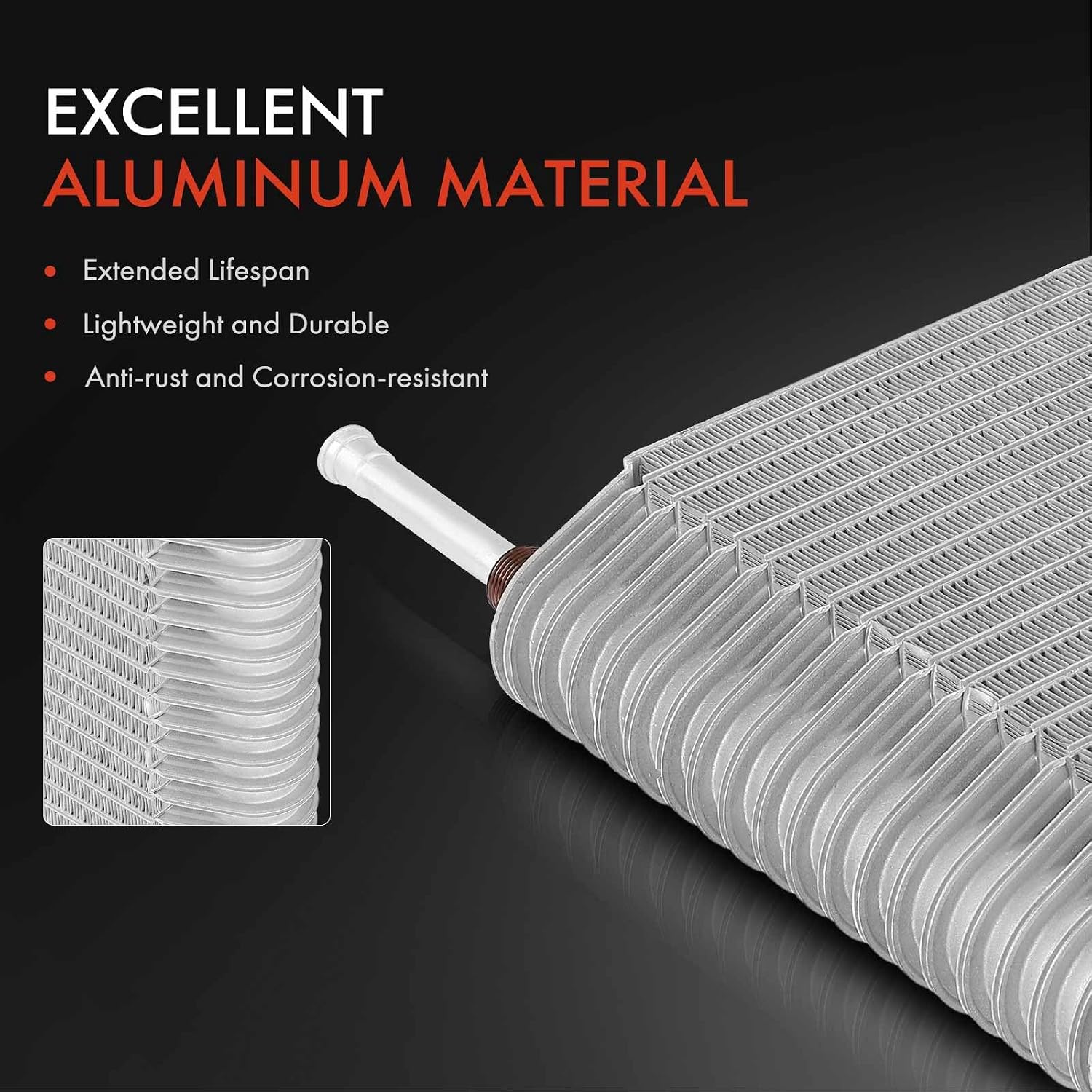 A-Premium AC Evaporator Core Compatible with Chevrolet S10 1994-2004, Blazer 1995-2005 & GMC Sonoma 1994-2004, Jimmy 1997-2005 & Oldsmobile Bravada 1996-2001 & Isuzu Hombre 1996-2000