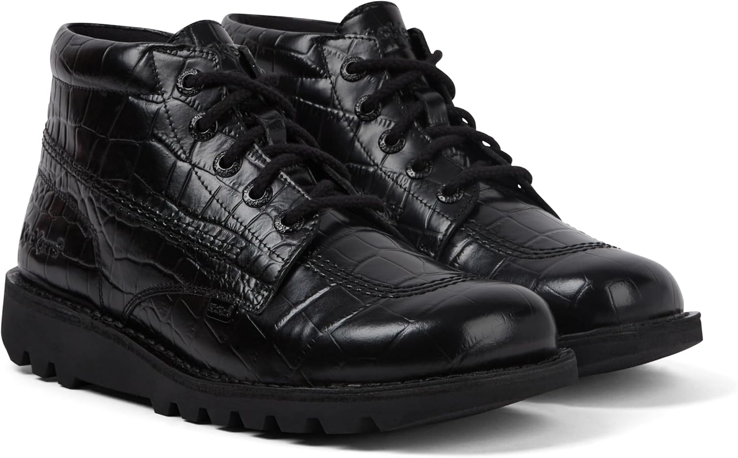 Kickers Unisex Kick Hi Croc Leather Ankle Boot,