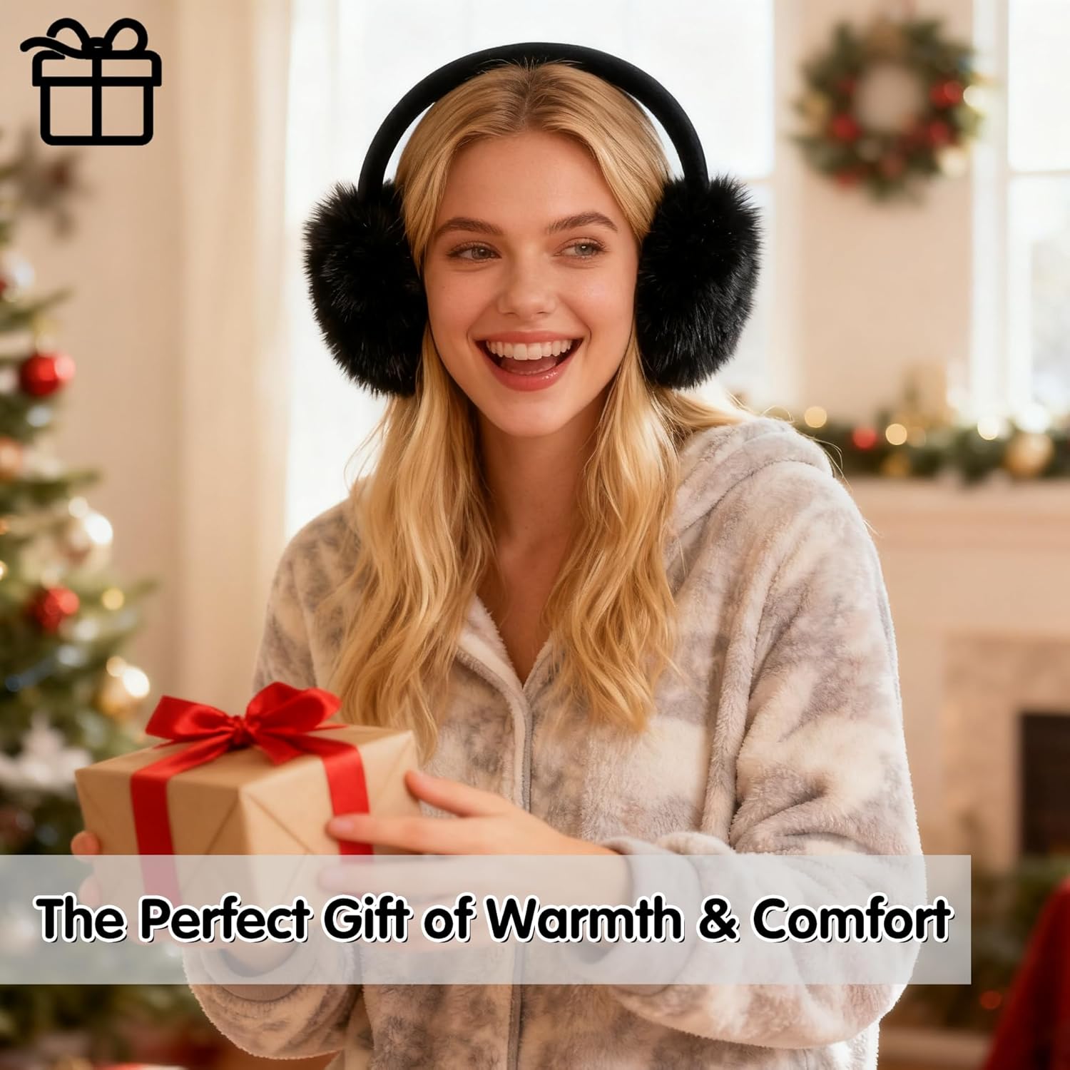 BEARAE Ear Muffs for Winter Women, Foldable Fluffy Fur Earmuffs Ear Warmers Covers, Fuzzy Earmuffs for Womens Cold Weather - Image 7