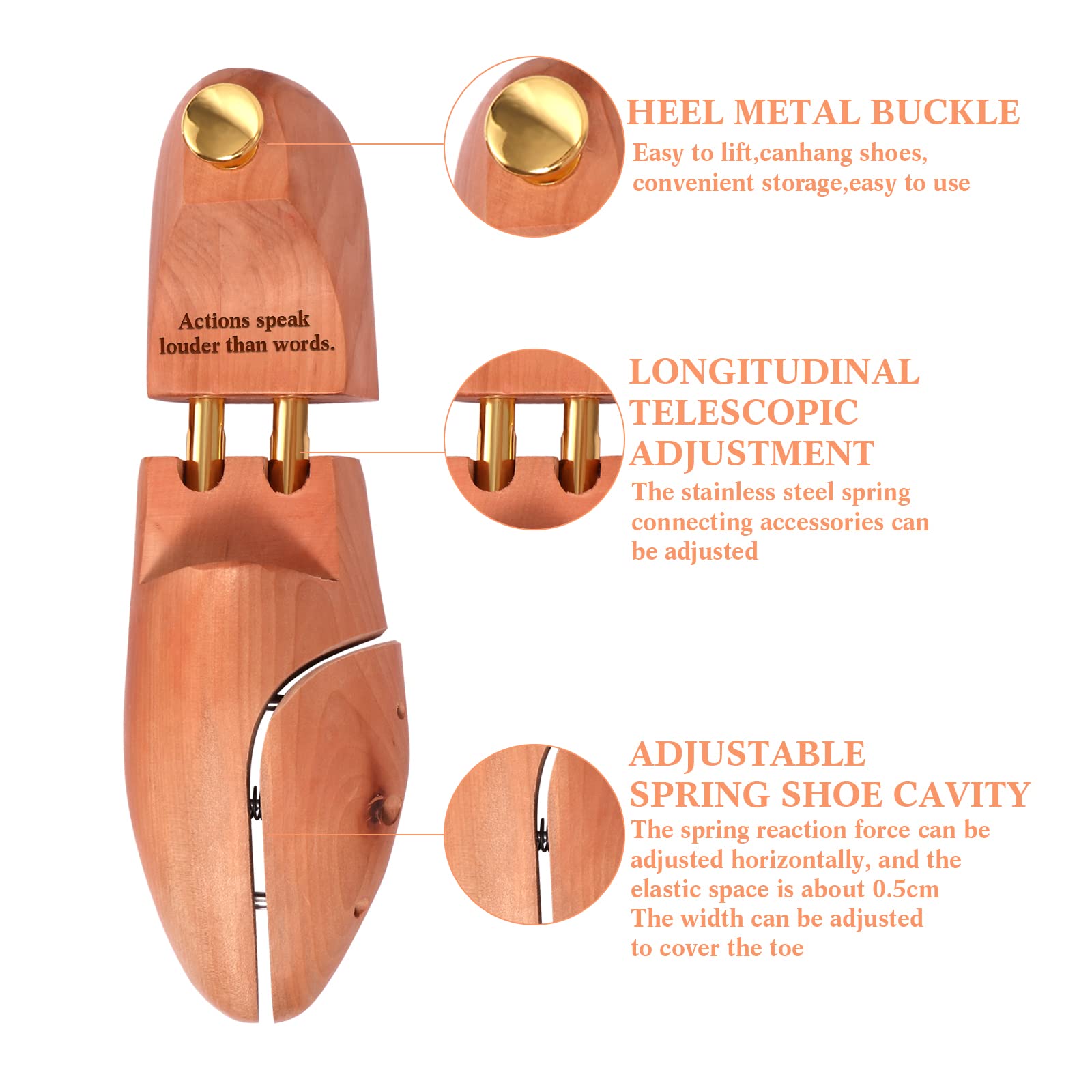 Personalisierte Gravierte Holzschuhspanner Individueller Name Schuhspanner FÜR Mann (sty1)