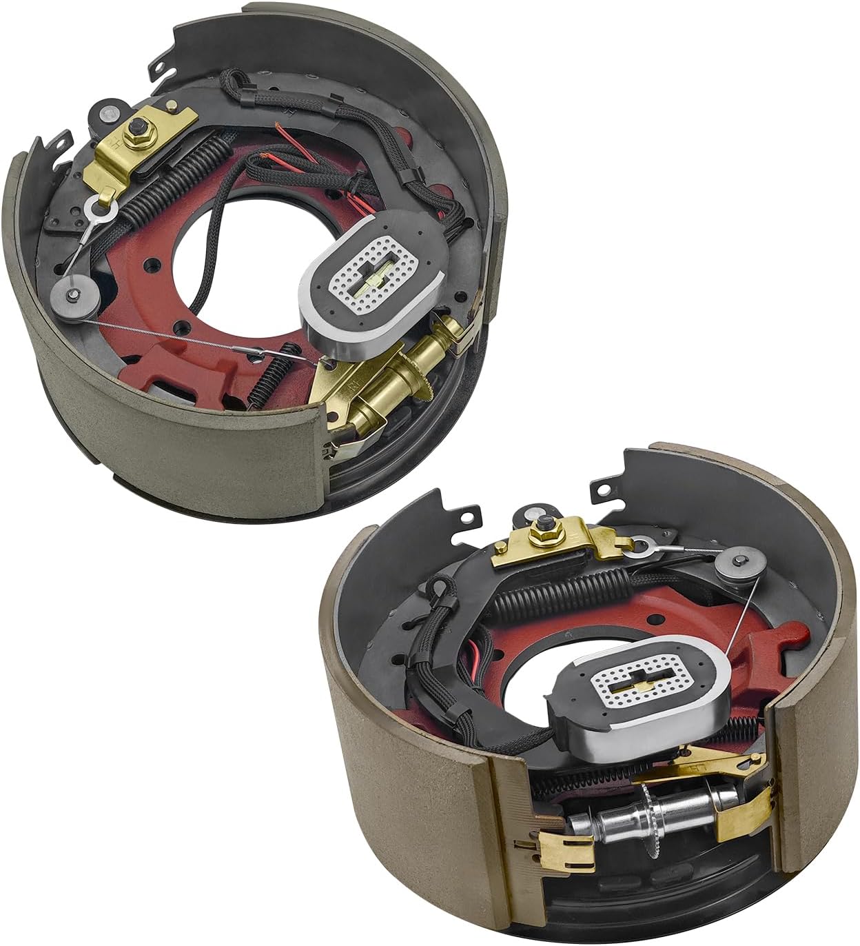 12-1/4" x 5" (12.25" X 5") Pair Electric Trailer Brake Assembly Compatible with Dexter 12,000 lbs (12K) Trailer Axles, 7-Bolts Left and Right, Replace# K23-442, K23-443