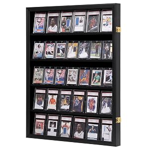 VERANI 35 Baseball Card Display Case - Graded Sports Card Display Frame - Holds Sport Cards with UV