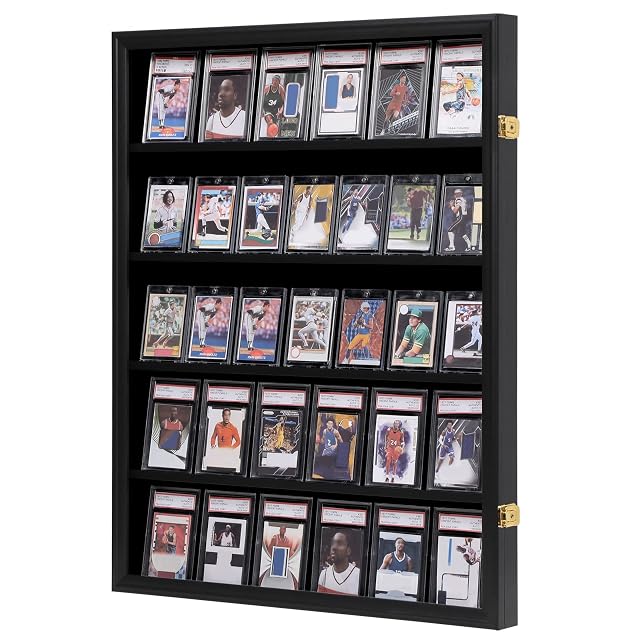 VERANI 35 Baseball Card Display Case - Graded Sports Card Display Frame - Holds Sport Cards with UV