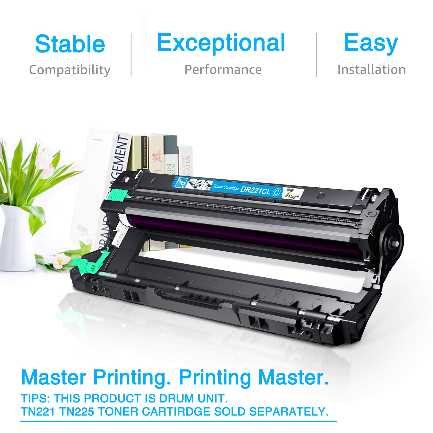 Unità Tamburo Compatibile Brother DR-221 Nero Per Stampanti Laser HL-3140CW, MFC-9340CDW - Foto 4