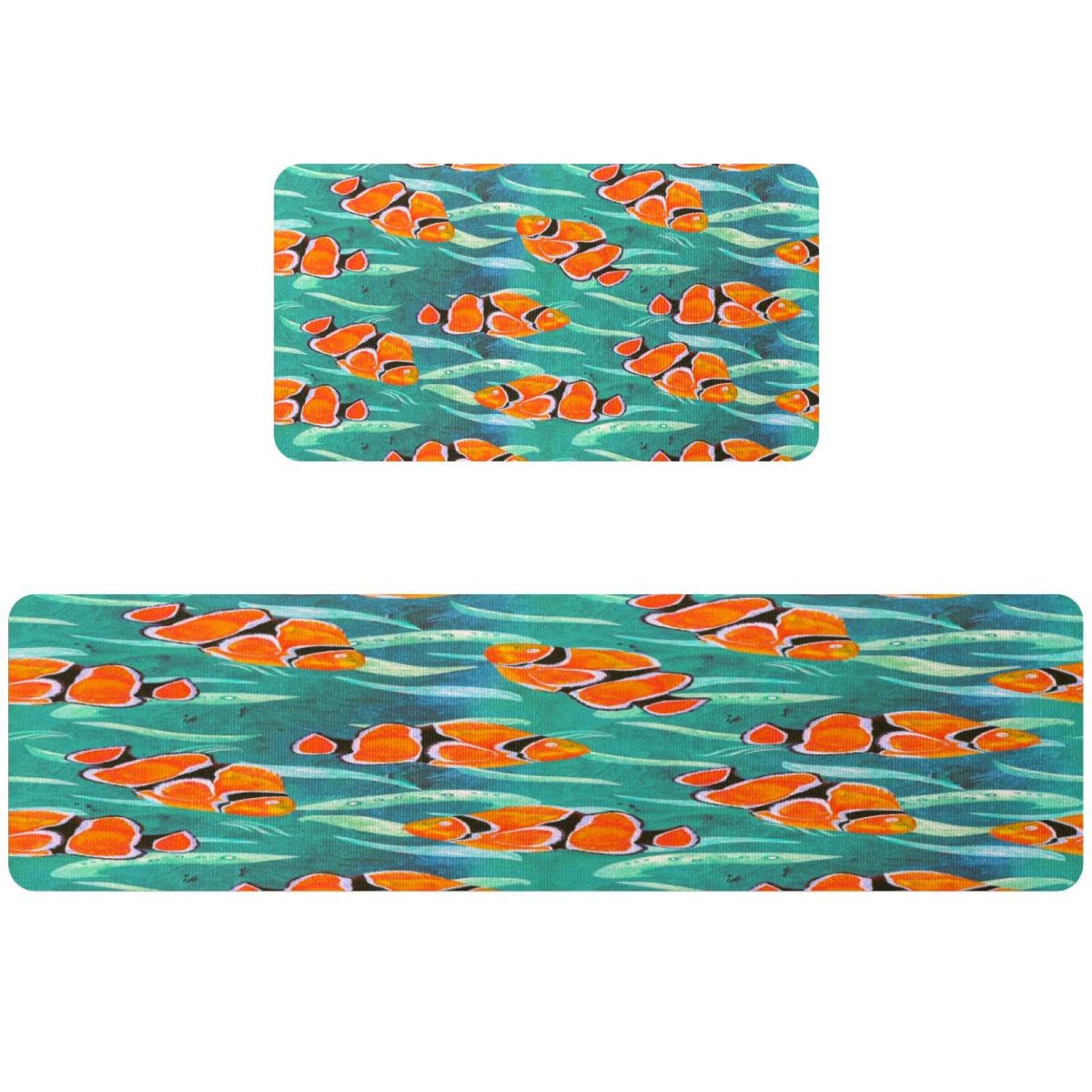 Tapete de cocina absorbente antideslizante lavable de 2 piezas para suelo