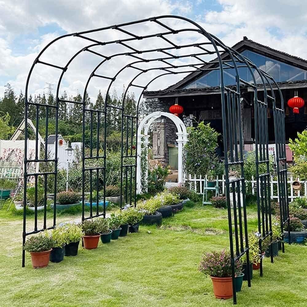 Arche de fleurs extérieure 2.8m solide contre le vent pour vos vignes