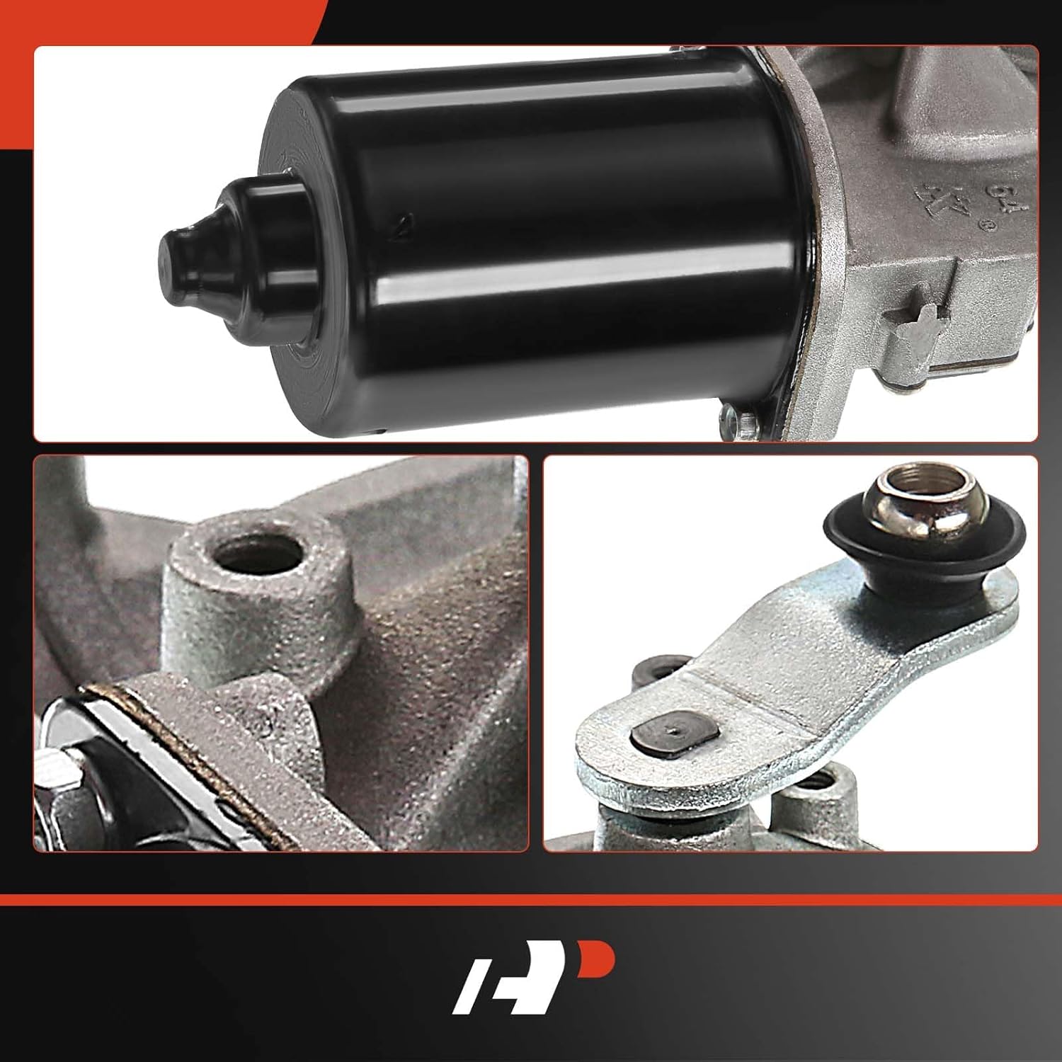 A-Premium Front Windshield Wiper Motor Compatible with BMW 325i, 328i, 328i xDrive, 328xi, 330i, 330xi, 335d, 335i, 335i xDrive, 335is, 335xi, M3, 4-Pin, Replace# 61617161711