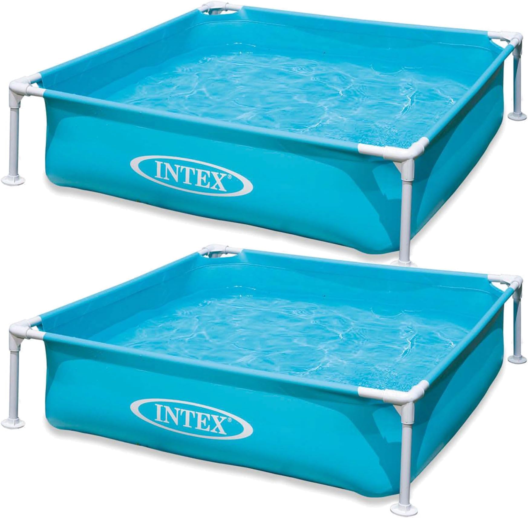 Kiddie Pool 4ftx 12in Metal Frame for Baby Water Play, 2-Pack