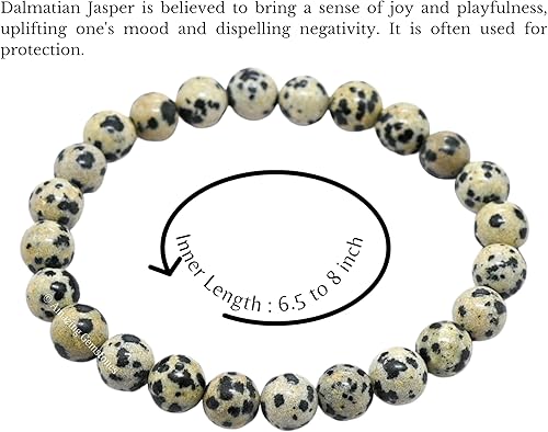 Miniatura 433 de Amazing Gemstone Pulsera de cristal para mujeres y hombres, pulsera de cristal curativo de protección, pulsera elástica con cuentas de piedras