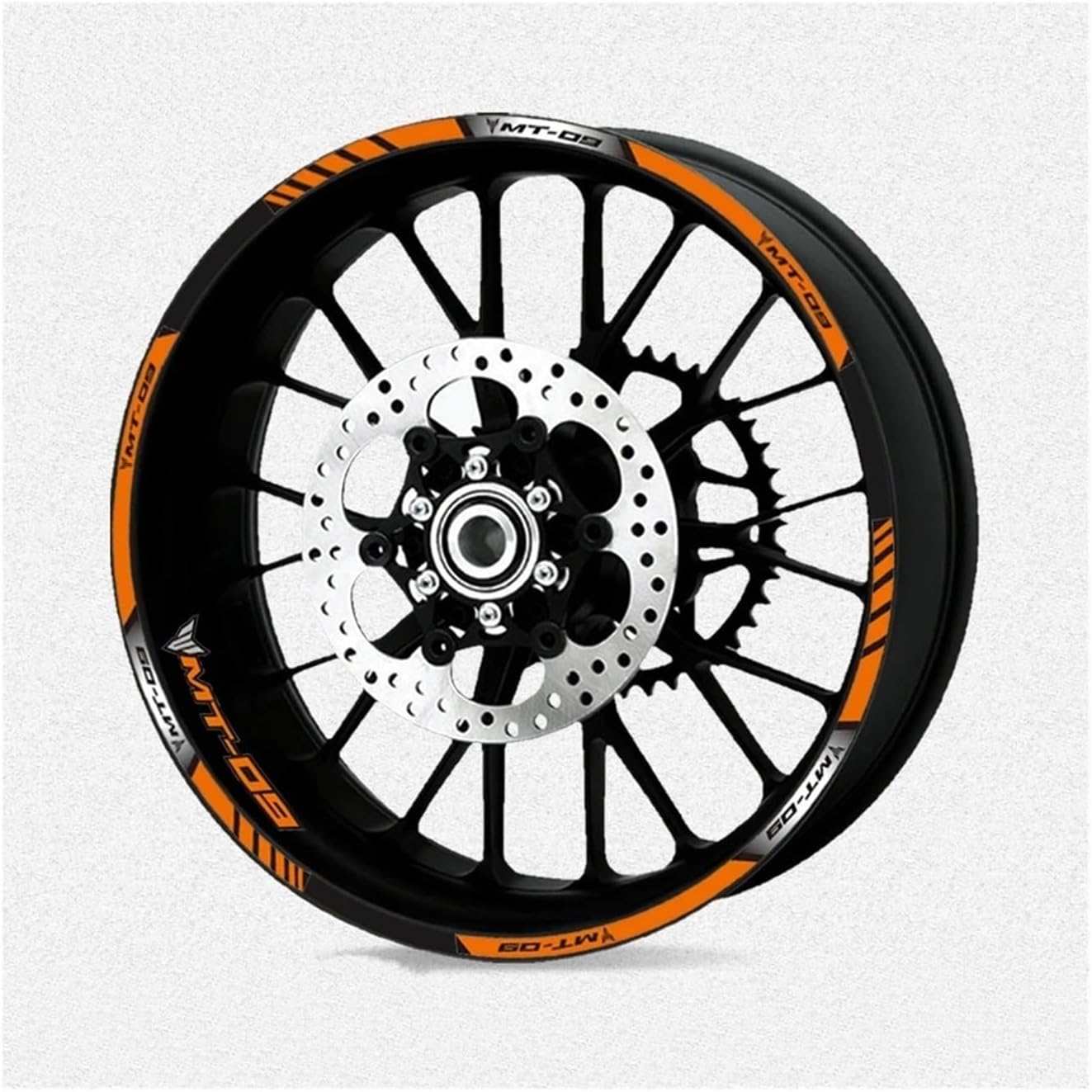 前後ホイールハブステッカー に適合するヤマハ MT07 Mt-07 用