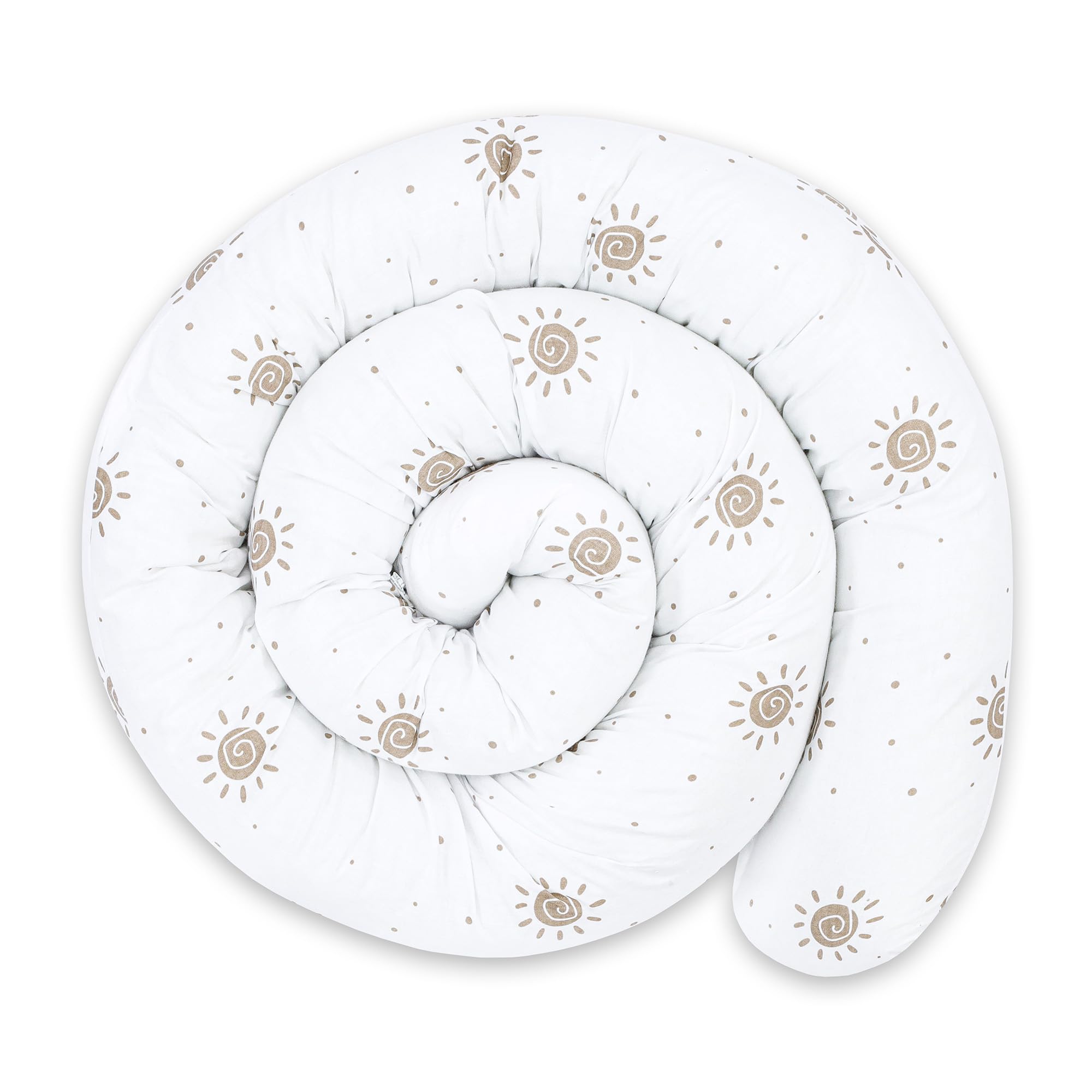 Totsy Baby Cuscino per dormire sul fianco, cuscino per il corpo del serpente 150 cm Cotone - cuscino per dormire lungo cuscino per collo cuscino per dormire sul lato Sole