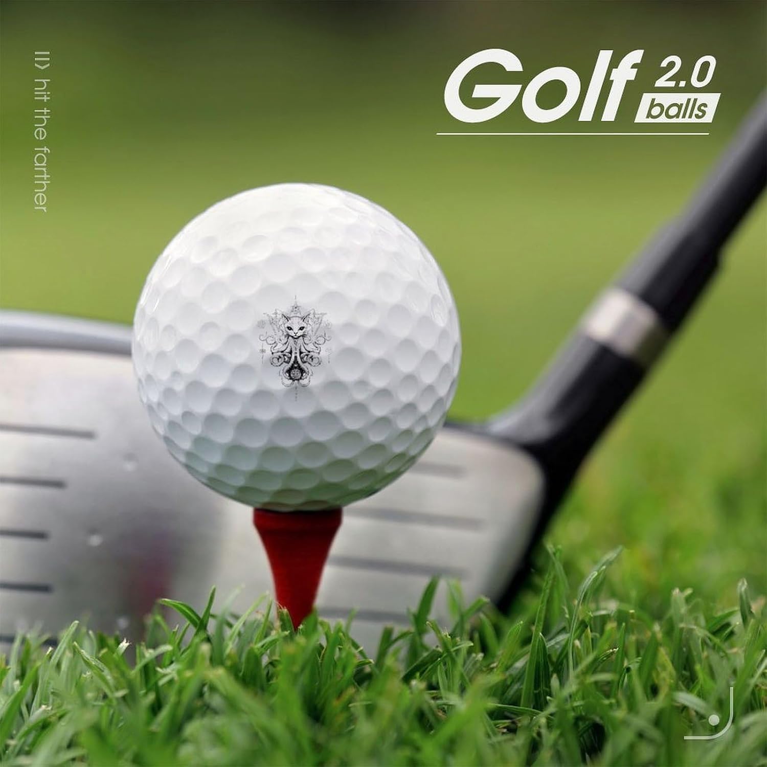 Octopus Cat Standard Golf Balls Performance Golf Distance Ball Gift for Golfers