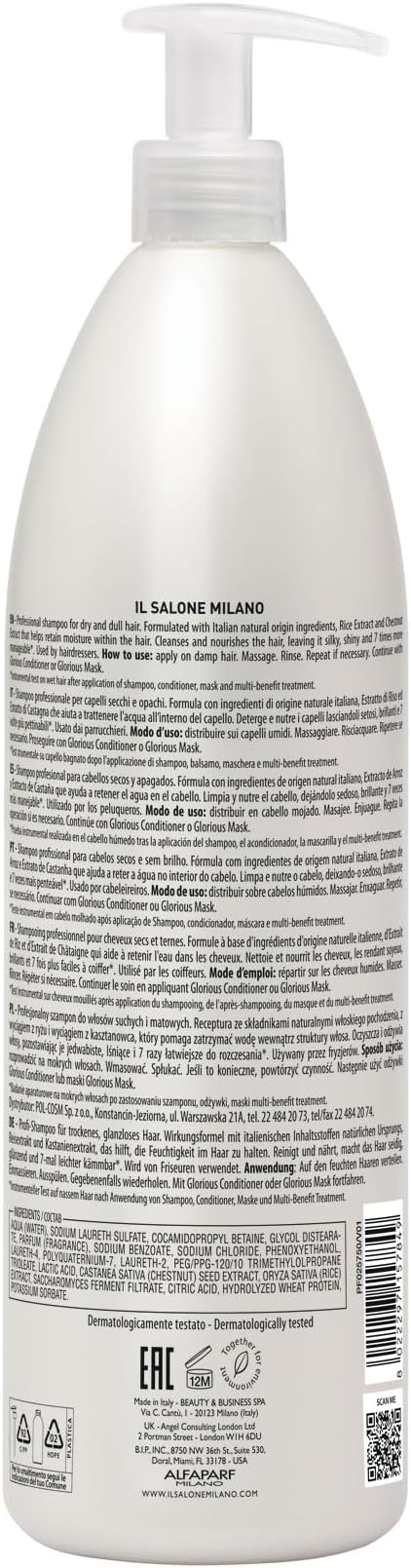 ALFAPARF MILANO Il Salone Milano Glorious Shampoo 1000 ml