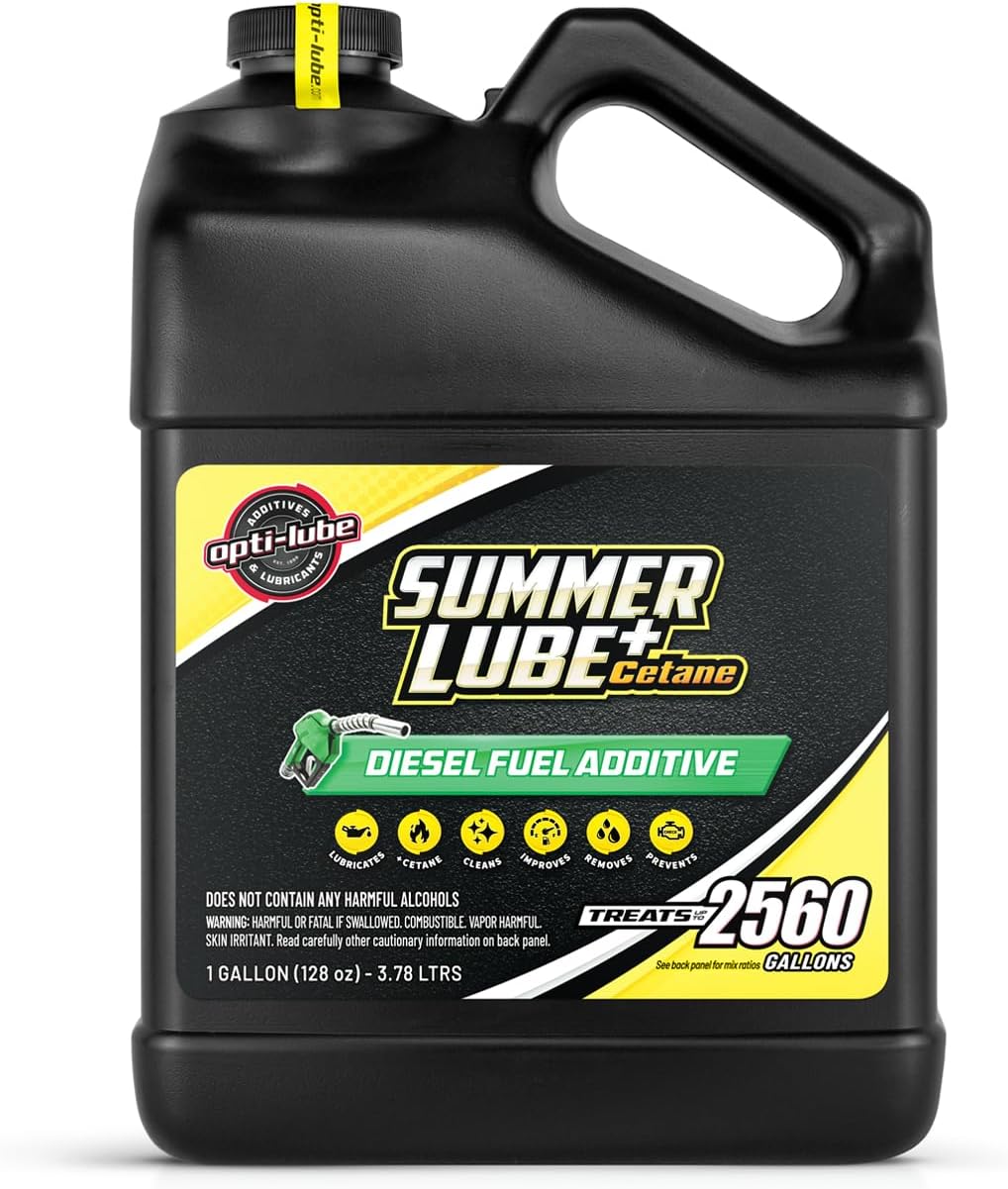 Opti-Lube Summer+ Cetane Formula Diesel Fuel Additive: Gallon (1 Gallon - Treats 2560 Gallons)
