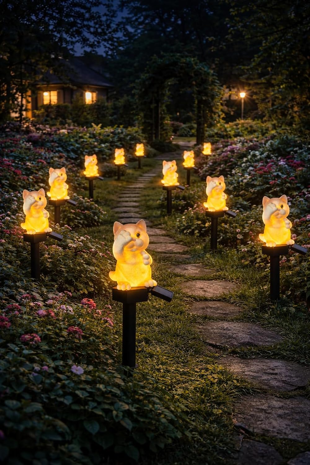 CBK CAT Garden Solar Lights Outdoor Cute Bird LED Decorative Waterproof Garden Stake Lights, Lawn Lamp Light for Garden, Balcony, Patio, Yard Landscape Lighting