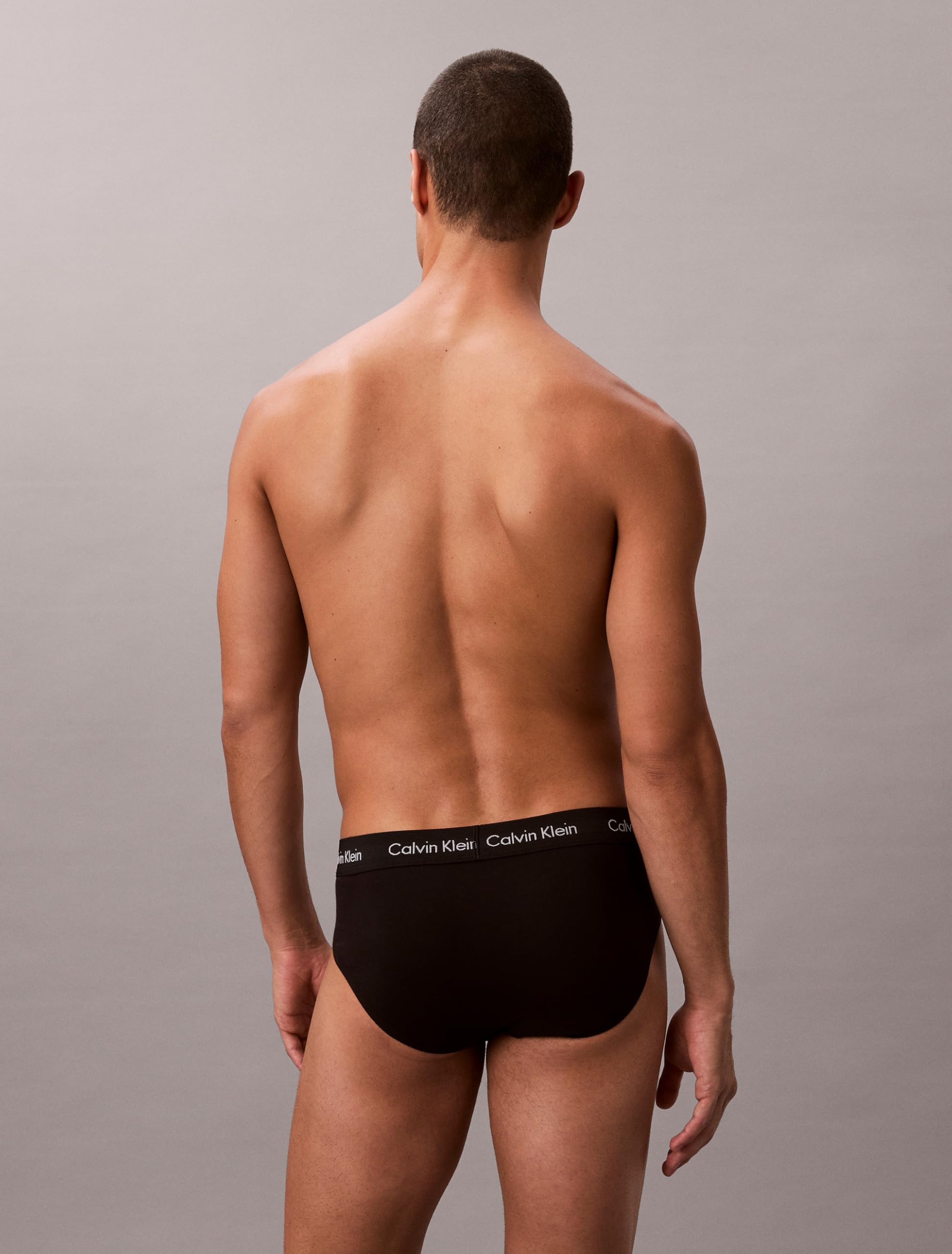 Calvin Klein Męskie majtki biodrowe, zestaw 3 sztuk, 1 x czarne, 1 x niebieski cień, 1 x kobaltowa woda, M, Czarny, S