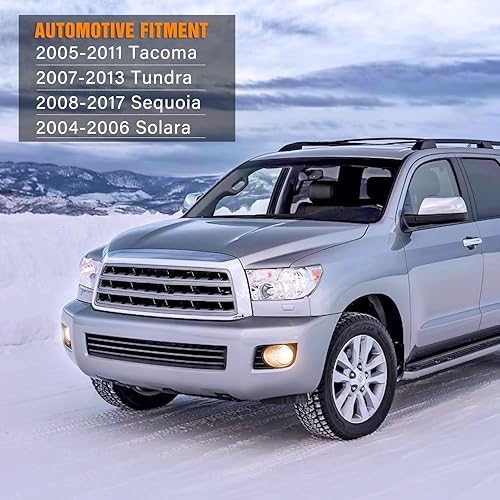 Miniatura 45 de Nilight Conjunto de luces antiniebla compatible con Toyota Tundra 2014, 2015, 2016, 2017, 2018, 2019, 2020 y 2021, lente transparente de repuesto