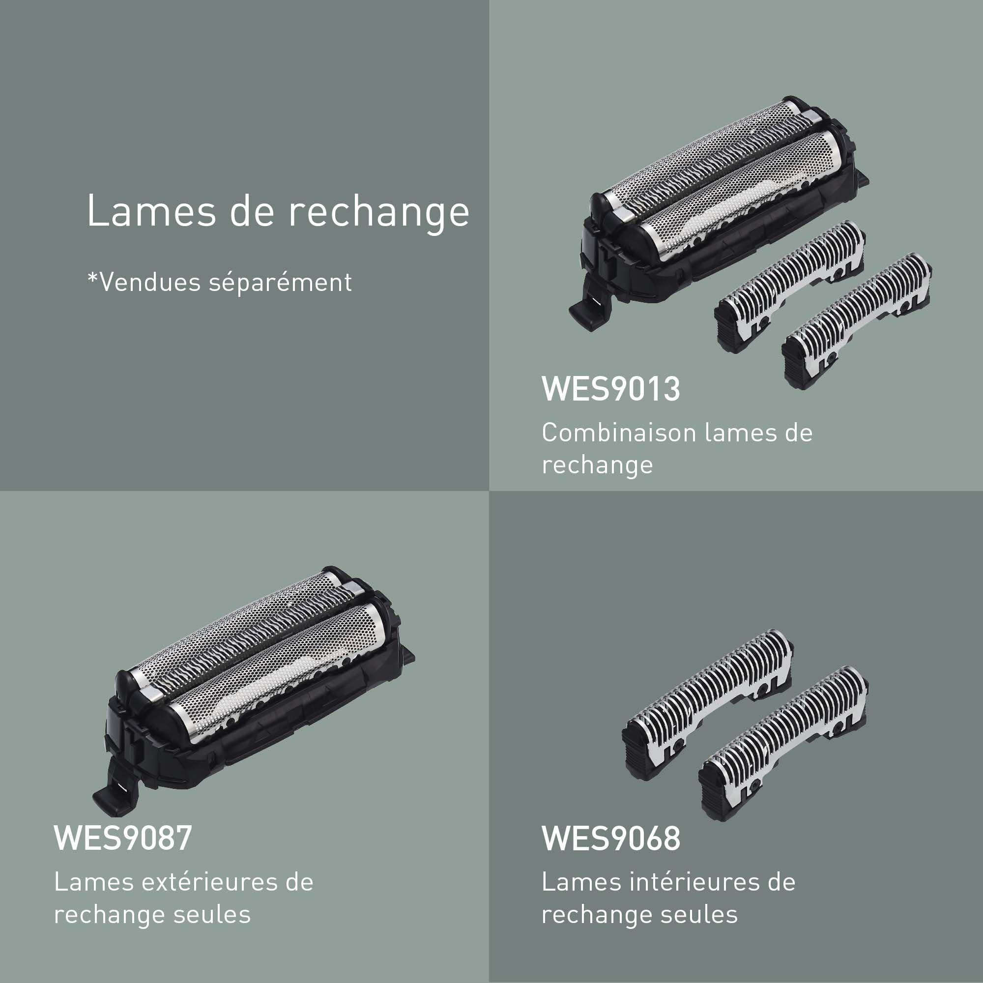 Panasonic Series 700 ES-ALT4B Rasoir Électrique 3-lames Wet et Dry Homme, Rasoir Portable Sans Fil et Étanche, Capteur de Barbe Réactif, Tête Flexible
