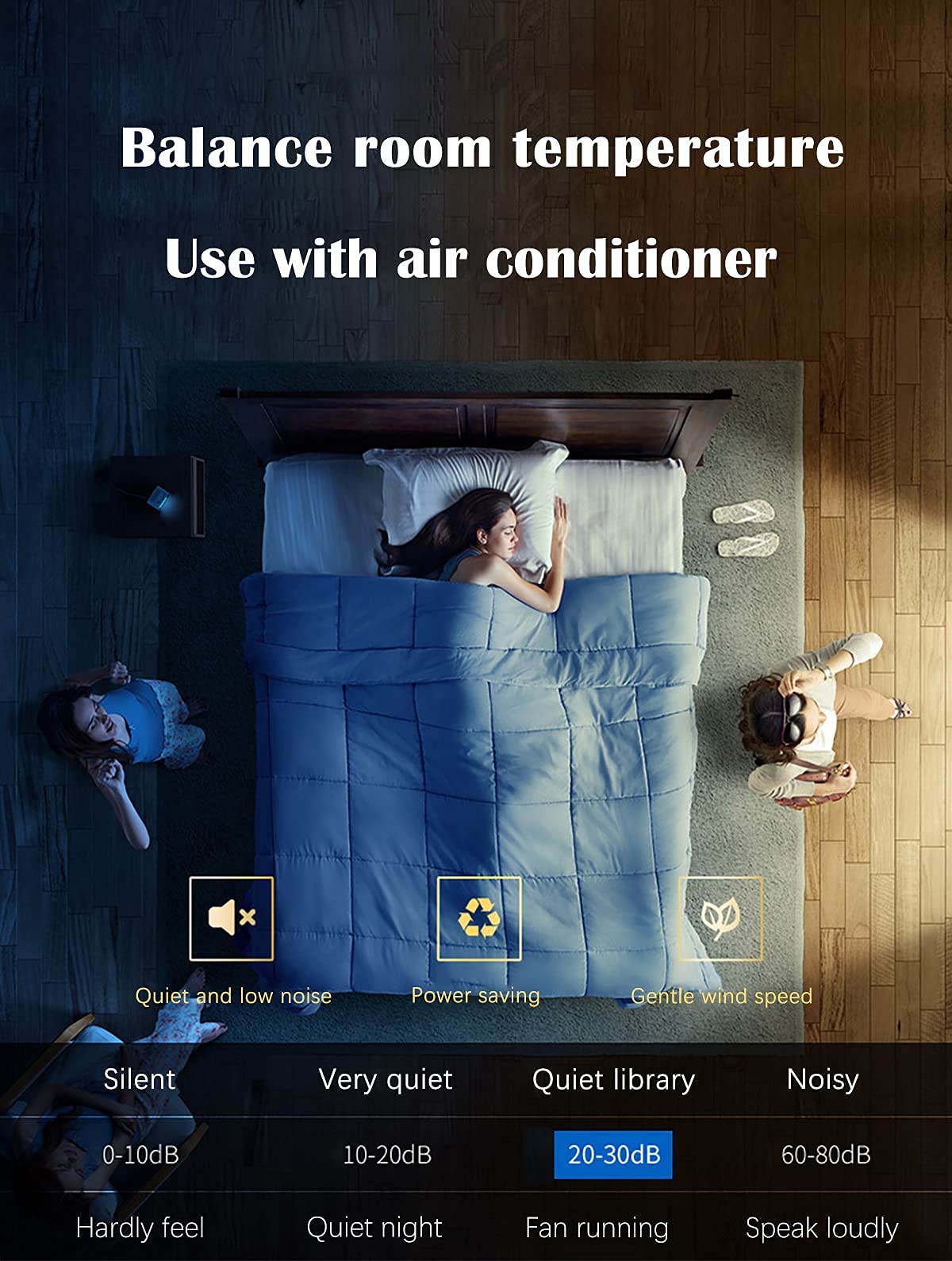 Ventilatore da soffitto reversibile con luci Ventilatore da soffitto moderno a led con telecomando Plafoniere ad anello per soggiorno Camera da letto Lampadari da salotto Fan Lampada da soffitto (bi