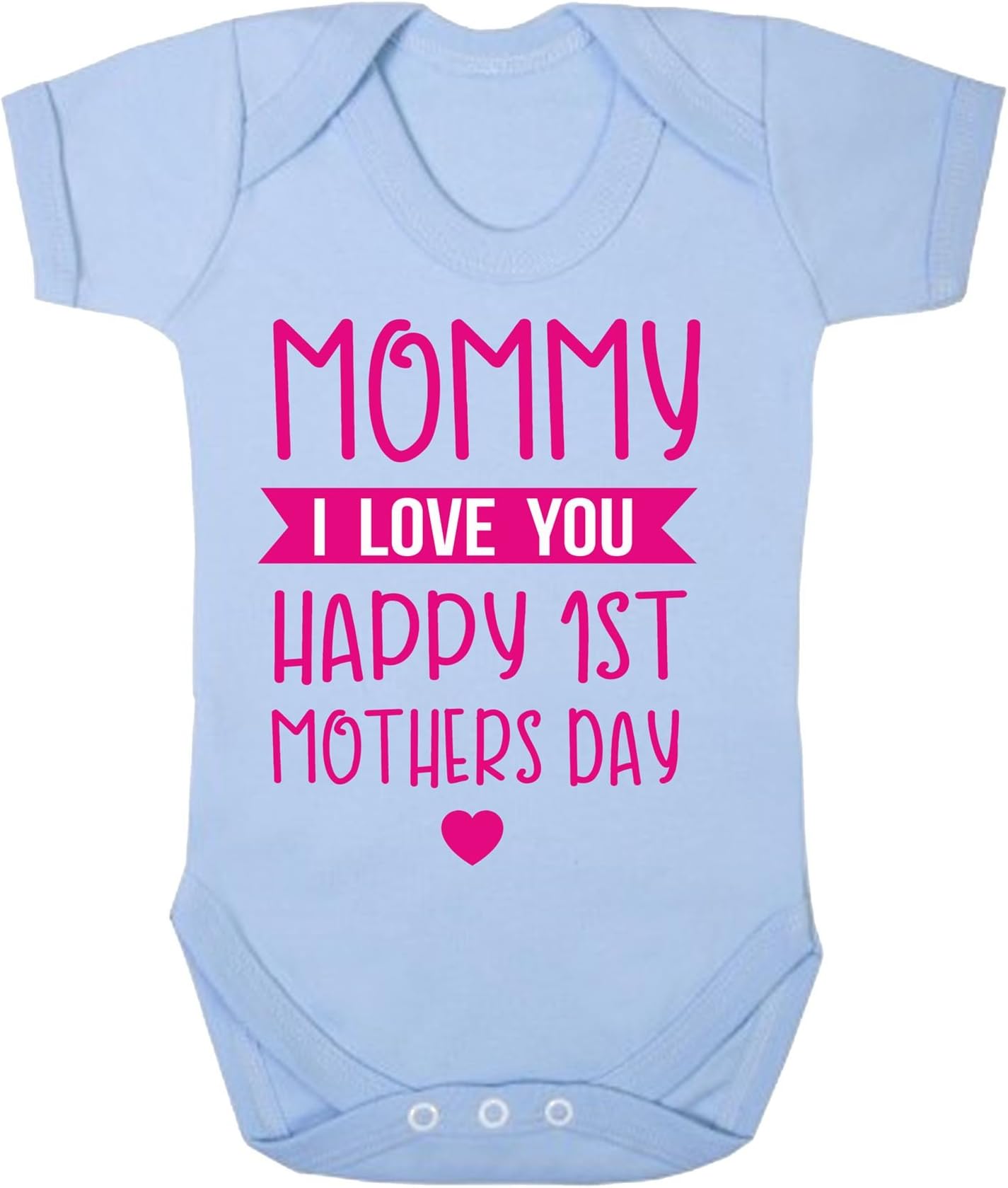 Reality Glitch Happy First Mothers Day I Love You Babygrow