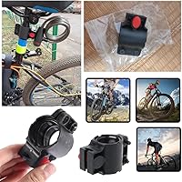 Vista 4 de 2 Pack Bike Lock Mounting Bracket Holder Frame Mount Replacement Storage Clamp Universal U-Lock Clip for Self Coiling Wire Cable Locks Combination