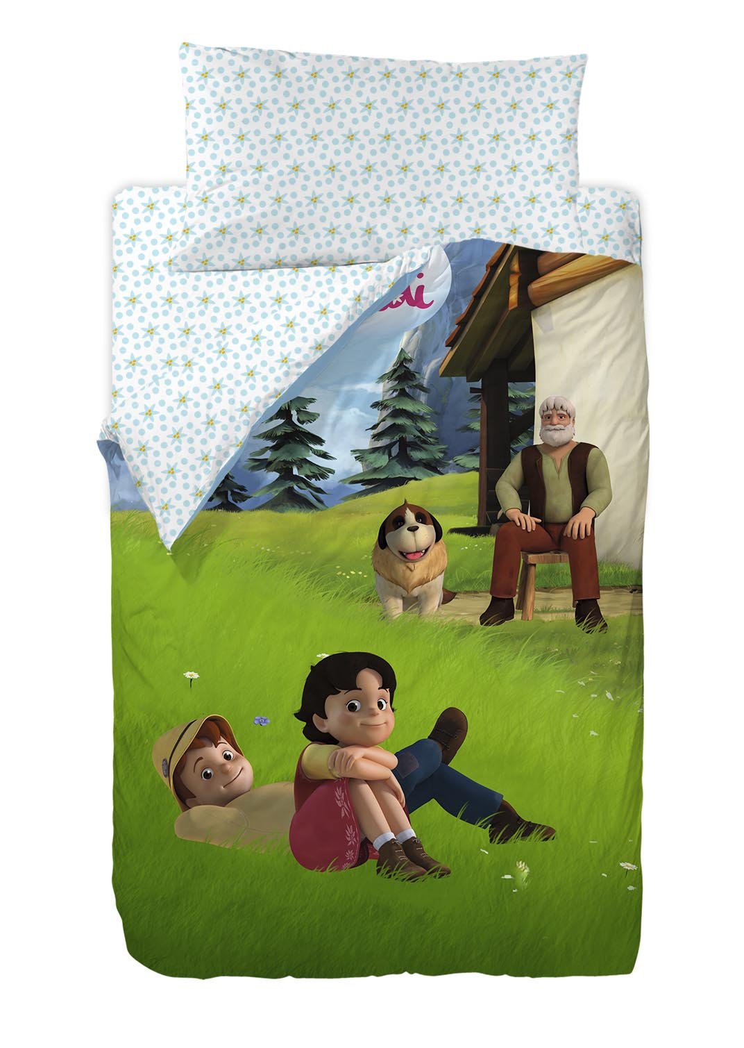Planeta Junior Heidi - Saco nórdico de algodón-poliéster, 190 x 90 x 25 cm, Multicolor