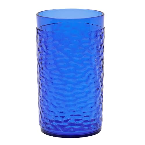 G.E.T. Vaso de plástico resistente inastillable, 12 onzas, color verde (juego de 12)