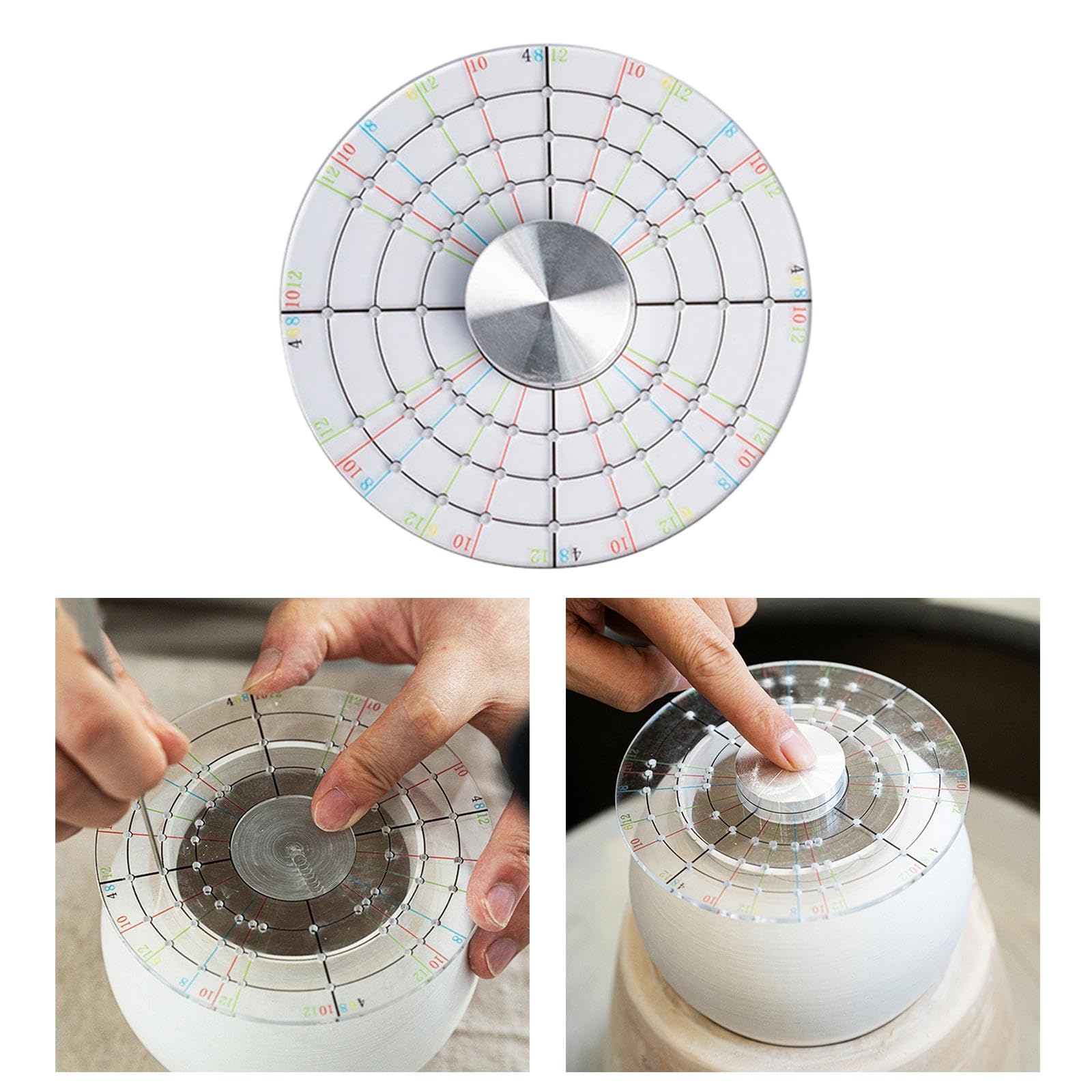 Circular Divider Pottery Tool - 12cm Acrylic Clay Trimming Gadget For Ceramics & Art Crafts