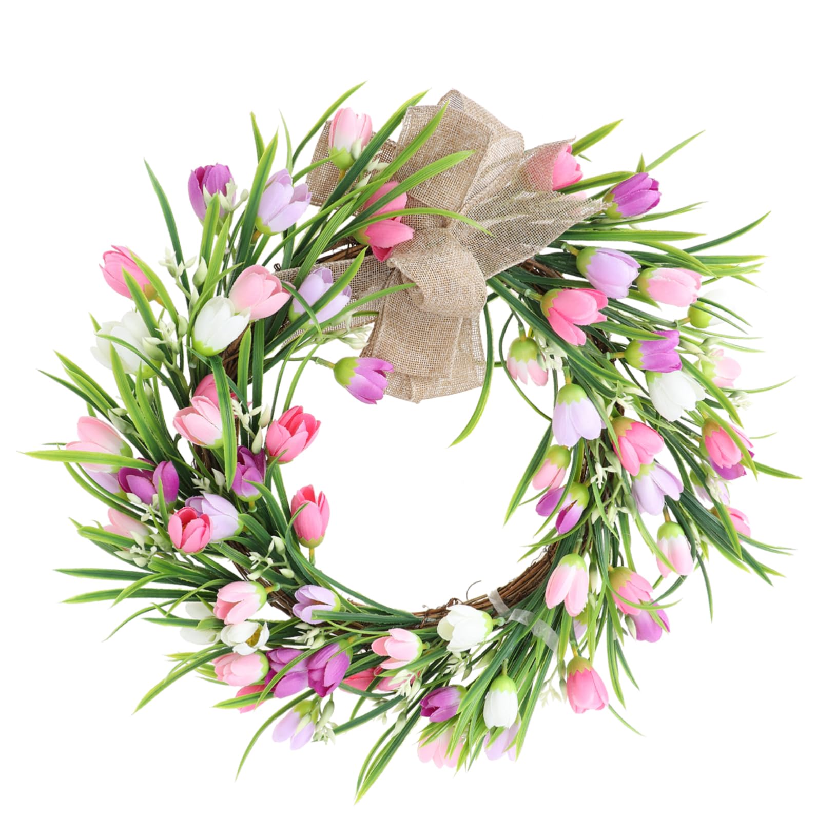 Couronne de tulipes Vaguelly pour célébrer le renouveau et la nature chez soi