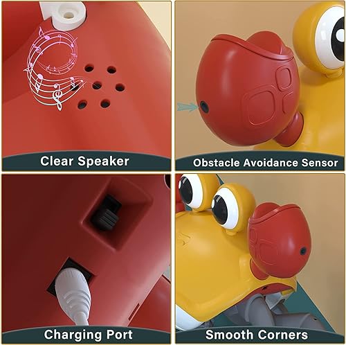 Miniatura 10 de Yeaye Crawling Crab Baby Toys Infant - Tummy Time Toy Gifts for 3 4 5 6 7 8 9 10 11 12 Boy Girl with Learning Crawl System Music for 0-6 6-12 12-18