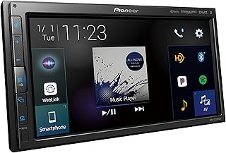 Pioneer DMH-C2550NEX Digital Multimedia Receiver With Wired Apple CarPlay and Android Auto, 6.8" Capacitive Touchscreen, Double-DIN, Built-In Bluetooth, Amazon Alexa via App, Backup Camera Compatible