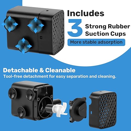 Miniatura 5 de Bomba de fuente de agua para mascotas, bomba de fuente pequeña con tubo y sensor (DC 5 W USB), mini bomba de agua sumergible para función de agua,