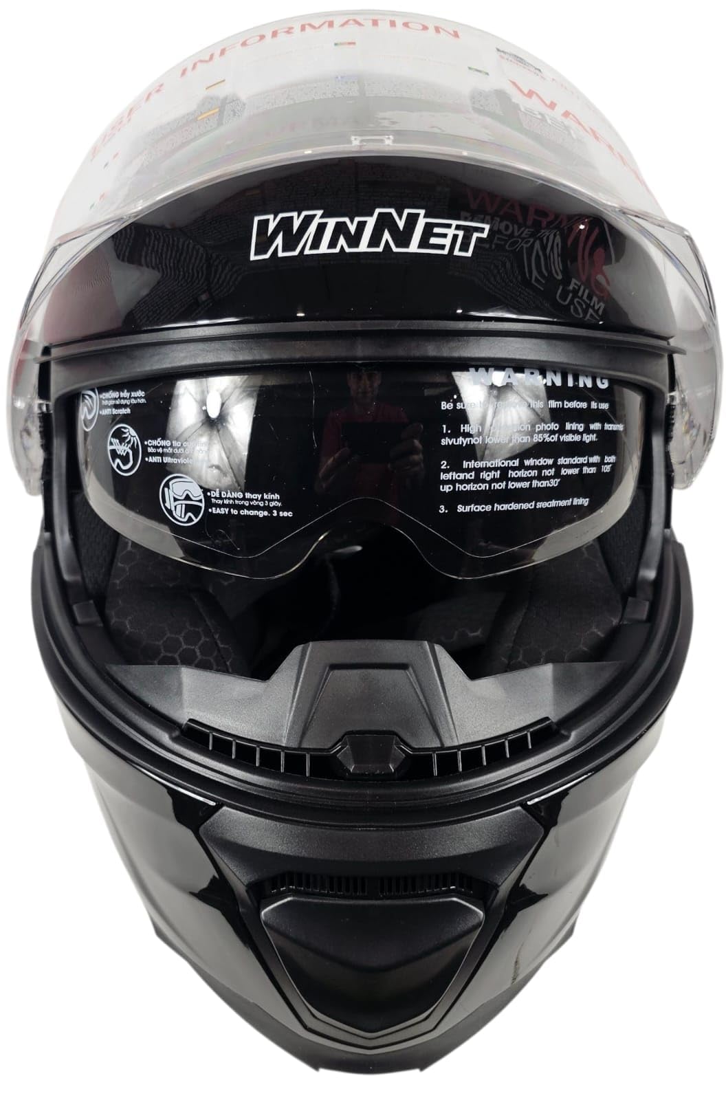 Casco Modulare moto apribile ULTIMA OMOLOGAZIONE CE 22.06 Visierino occhialini Nero